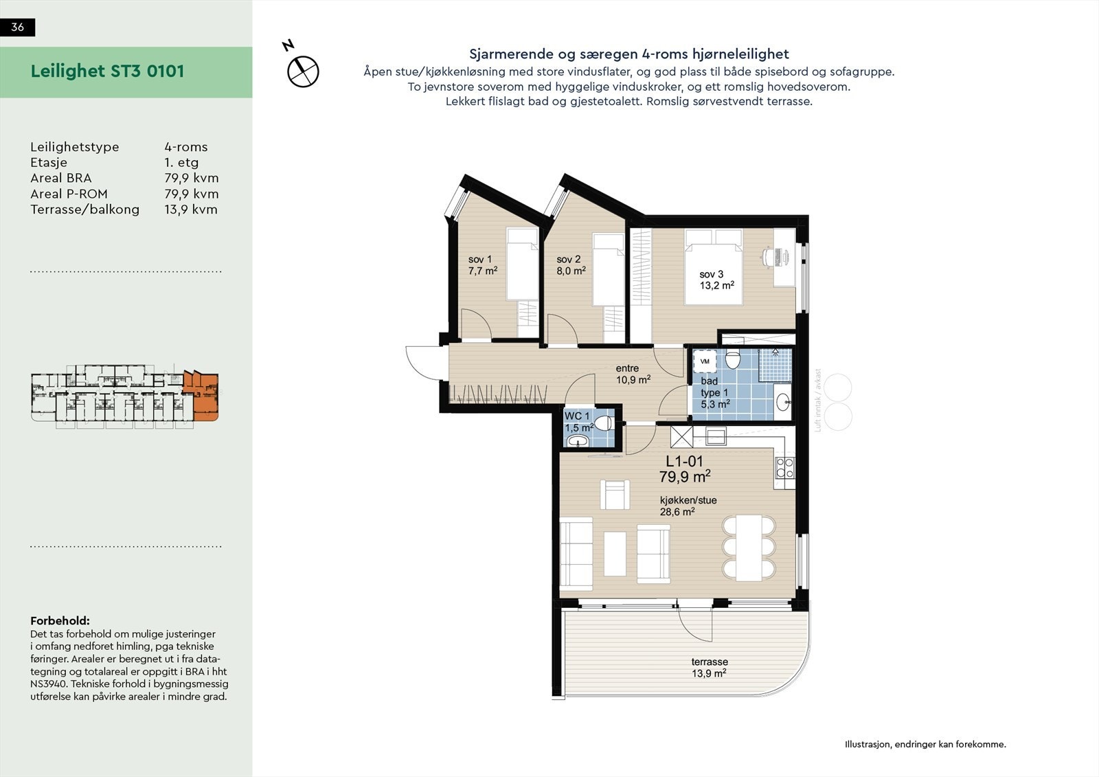 Planløsning ST3-0101 Galleribilde