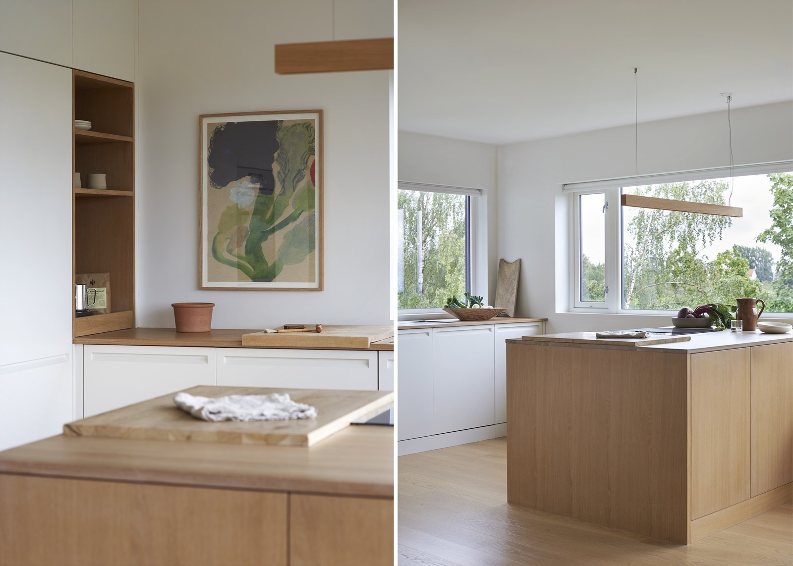 Kjøkkenet er designet og innredet med tanke på funksjonalitet, og er et meget hyggelig oppholdsrom, samt et naturlig samlingspunkt i boligen Galleribilde