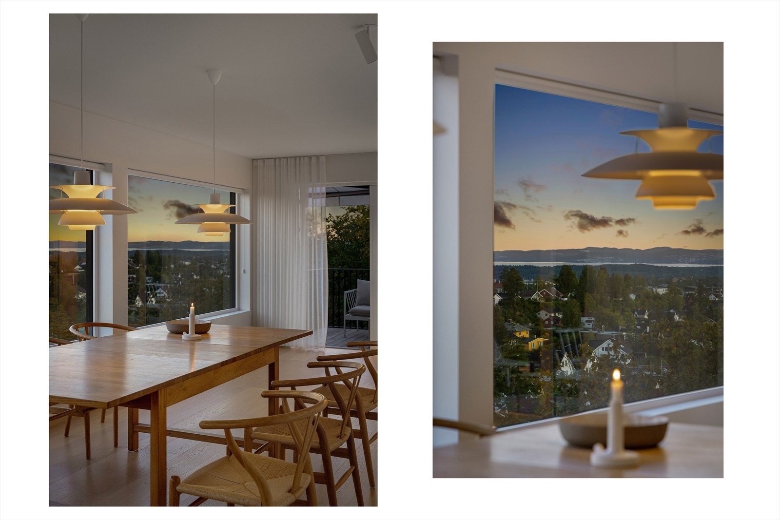 Nydelig kveldsstemning med vidstrakt utsikt Galleribilde