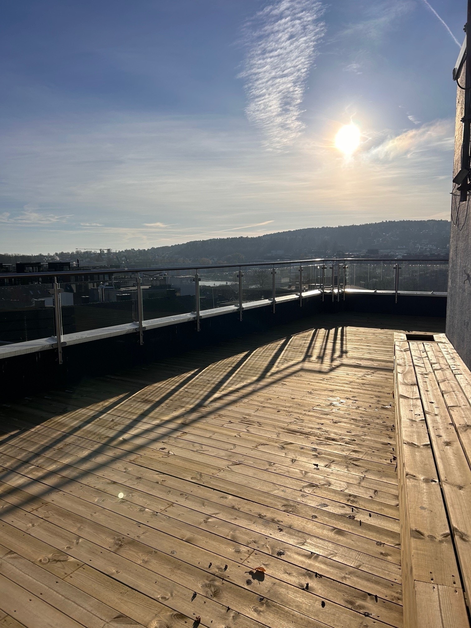 Takterrasse med flott utsikt Galleribilde