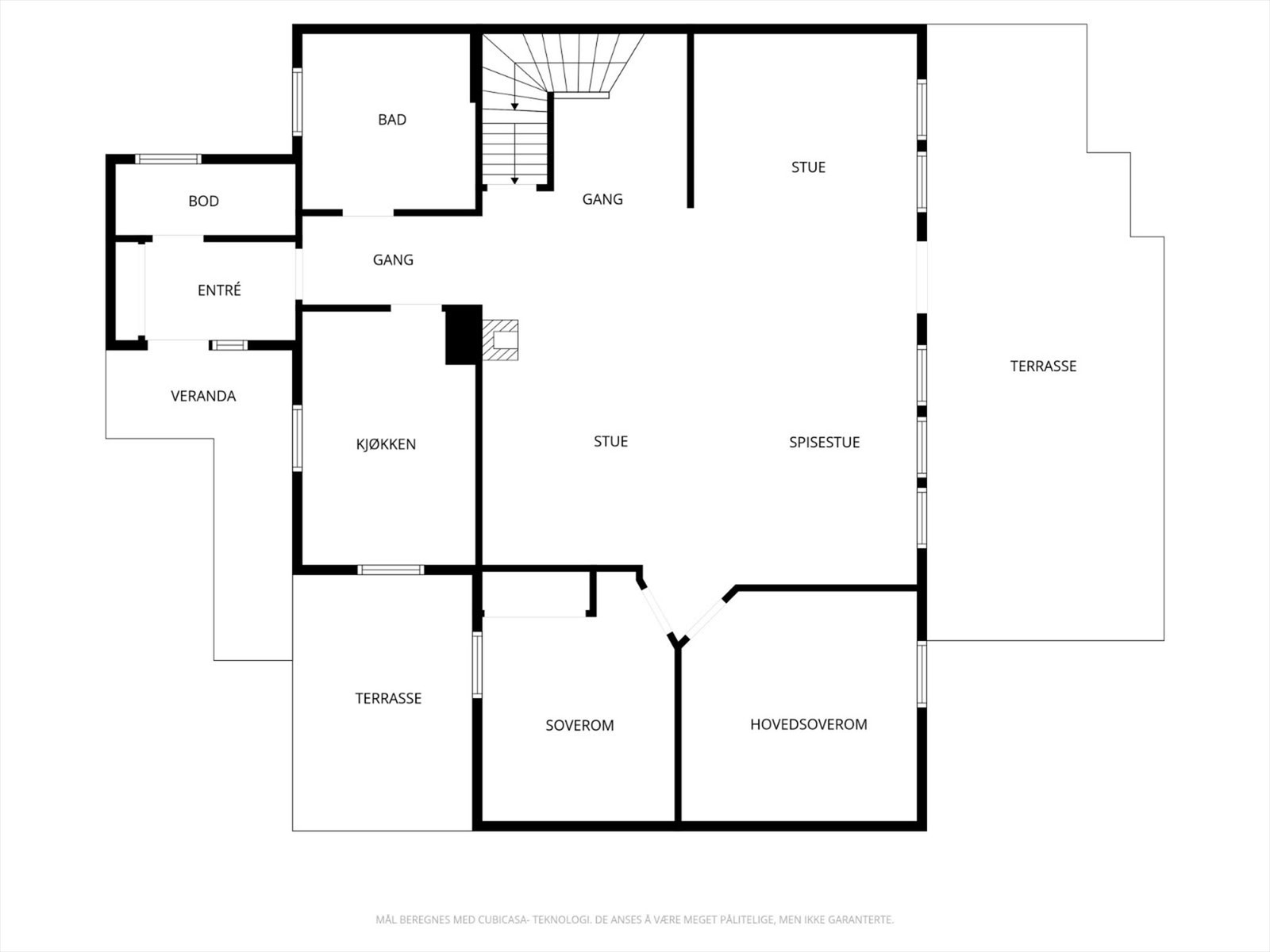Plantegning 1.etg. Galleribilde