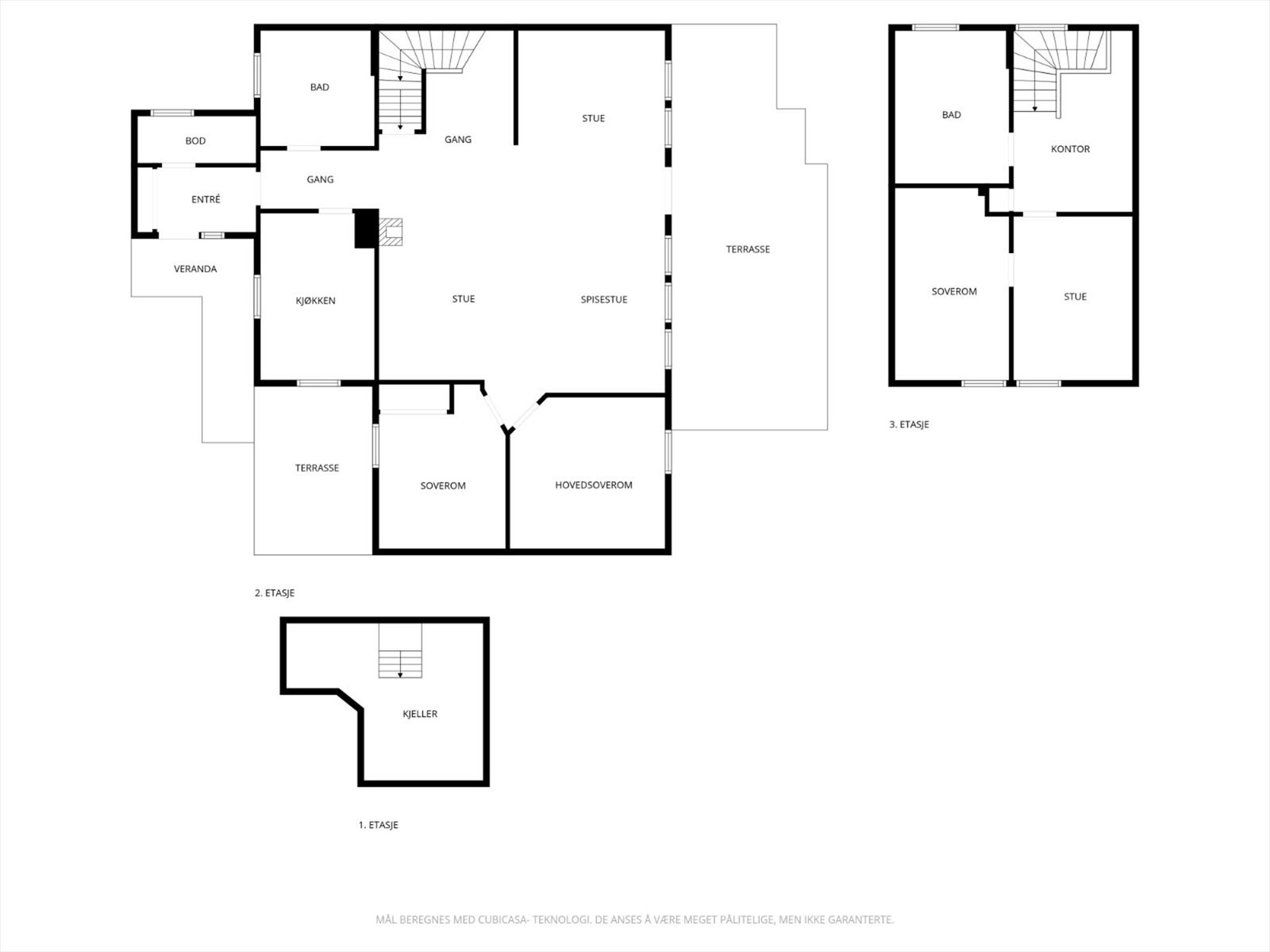 Plantegninger alle plan Galleribilde