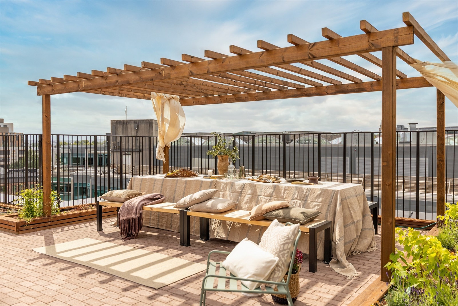 Felles takterrasse. Galleribilde