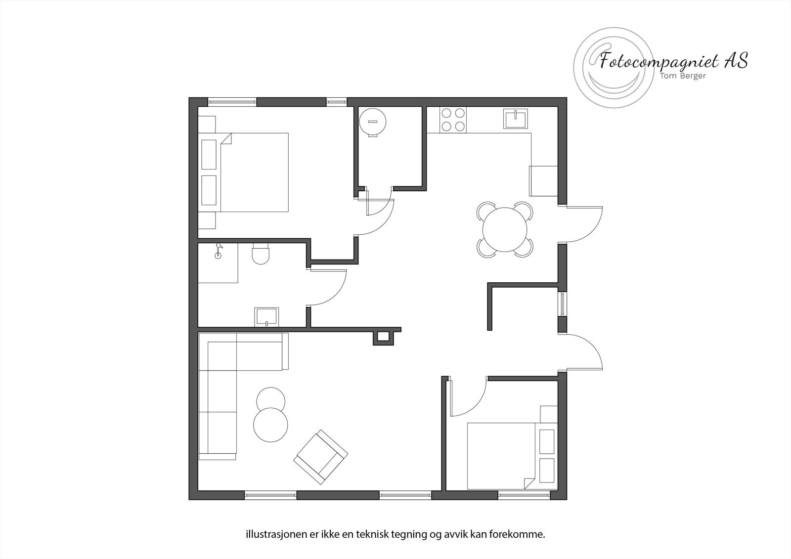 Plantegning: 1. etasje. Galleribilde