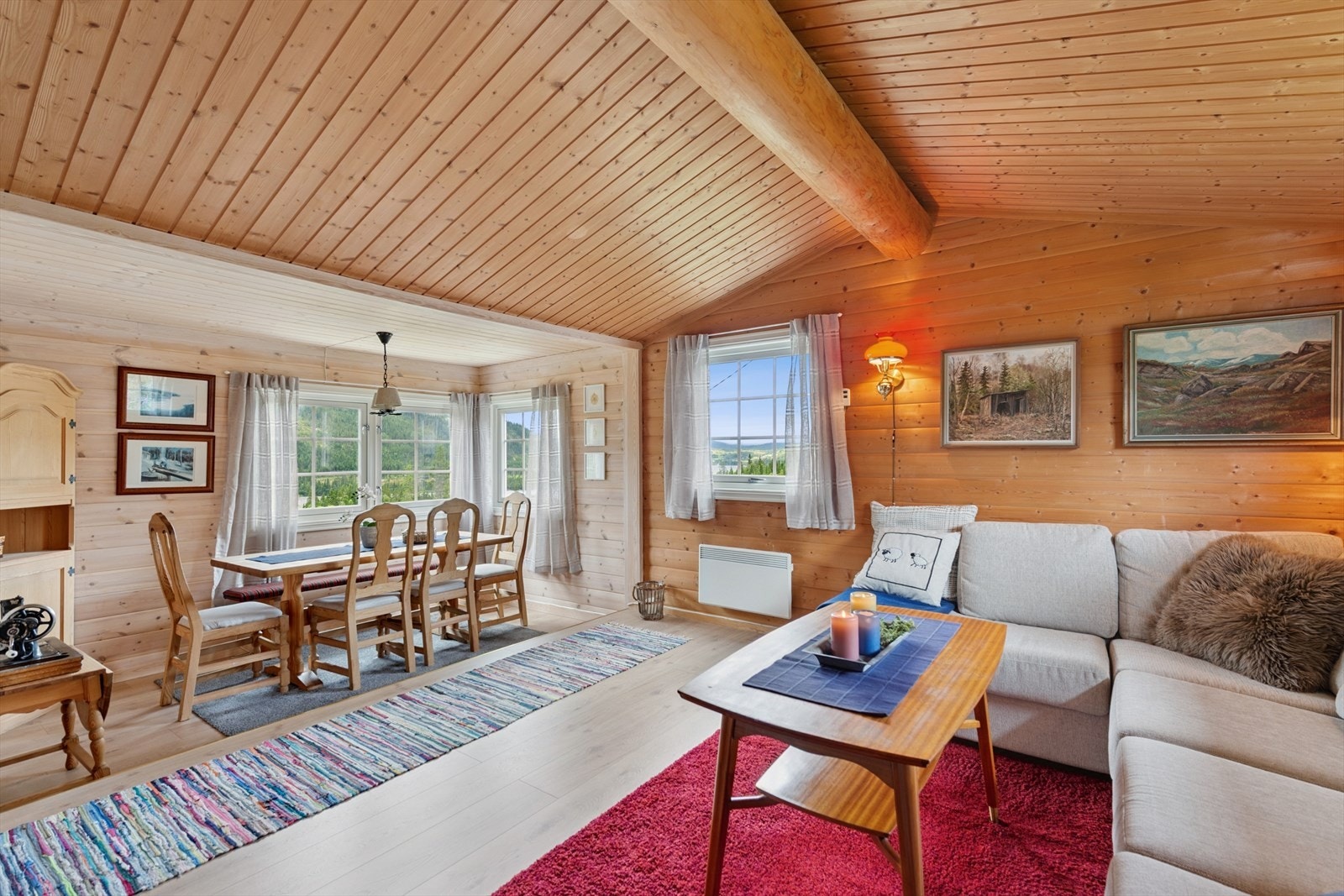 Koselig hytte med med kort veg til både fjell og vann! Galleribilde