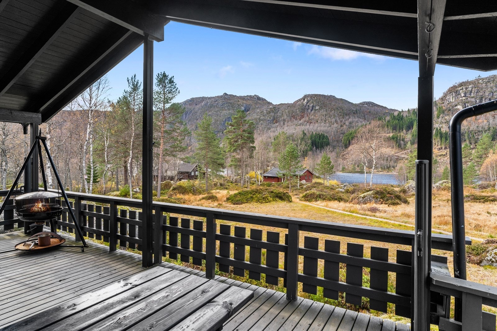 Ljoslandsvatnet byr på bademuligheter Galleribilde