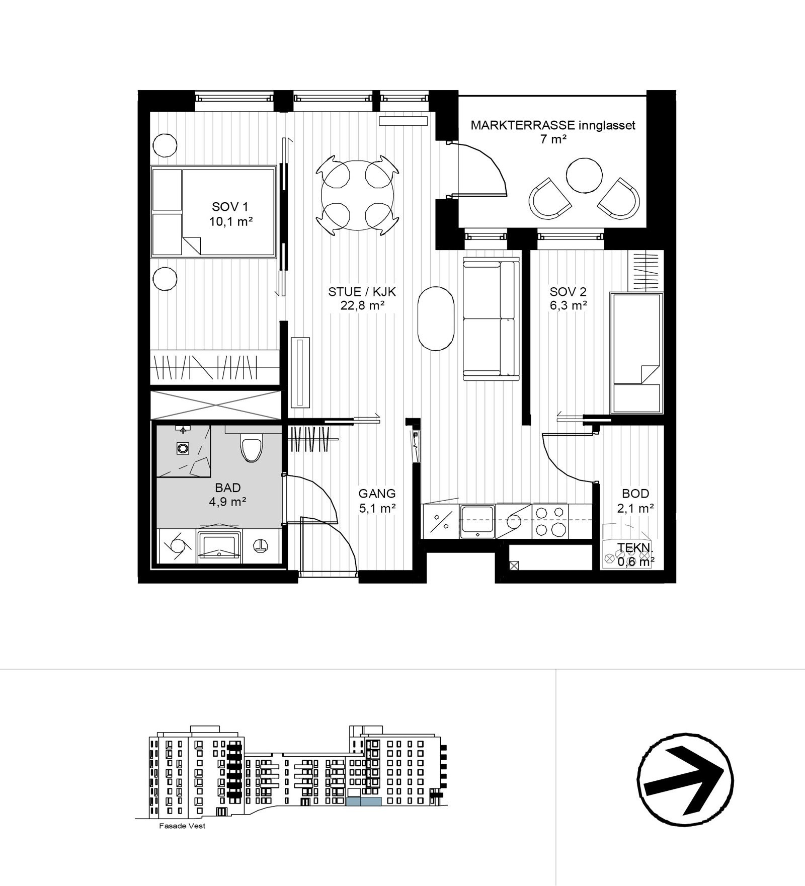 Plantegning Galleribilde