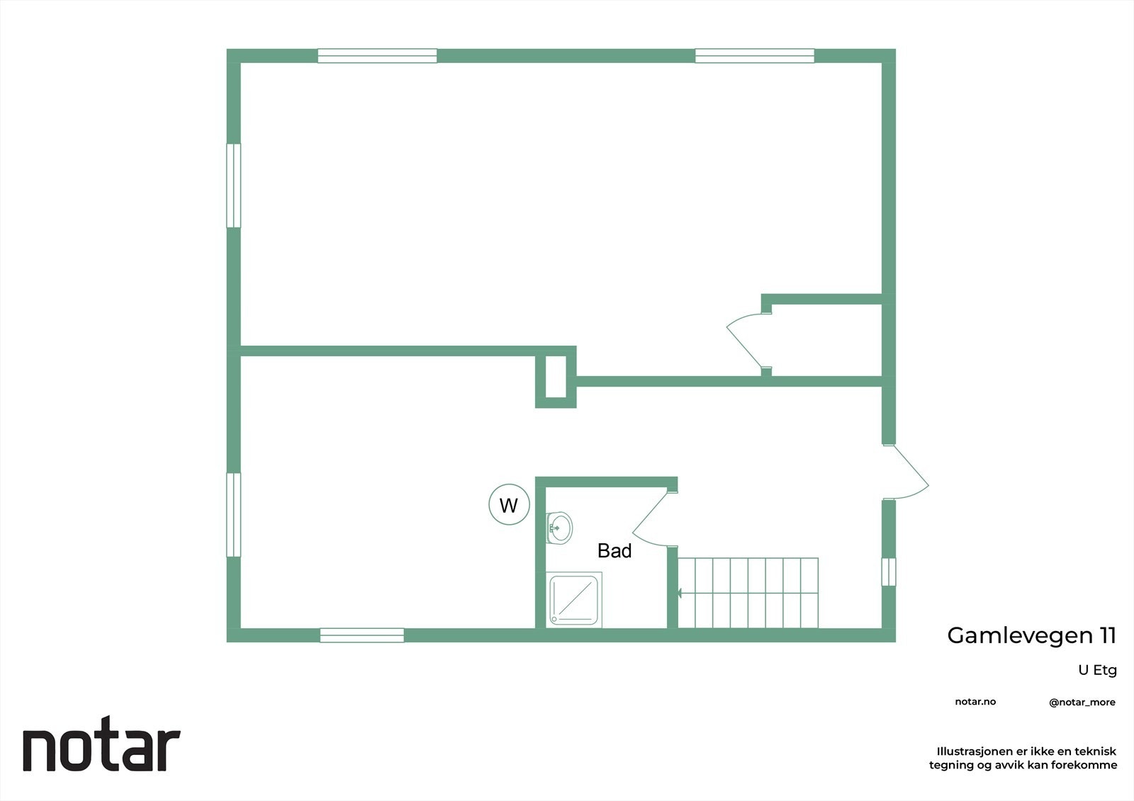 Plantegning - kjeller Galleribilde