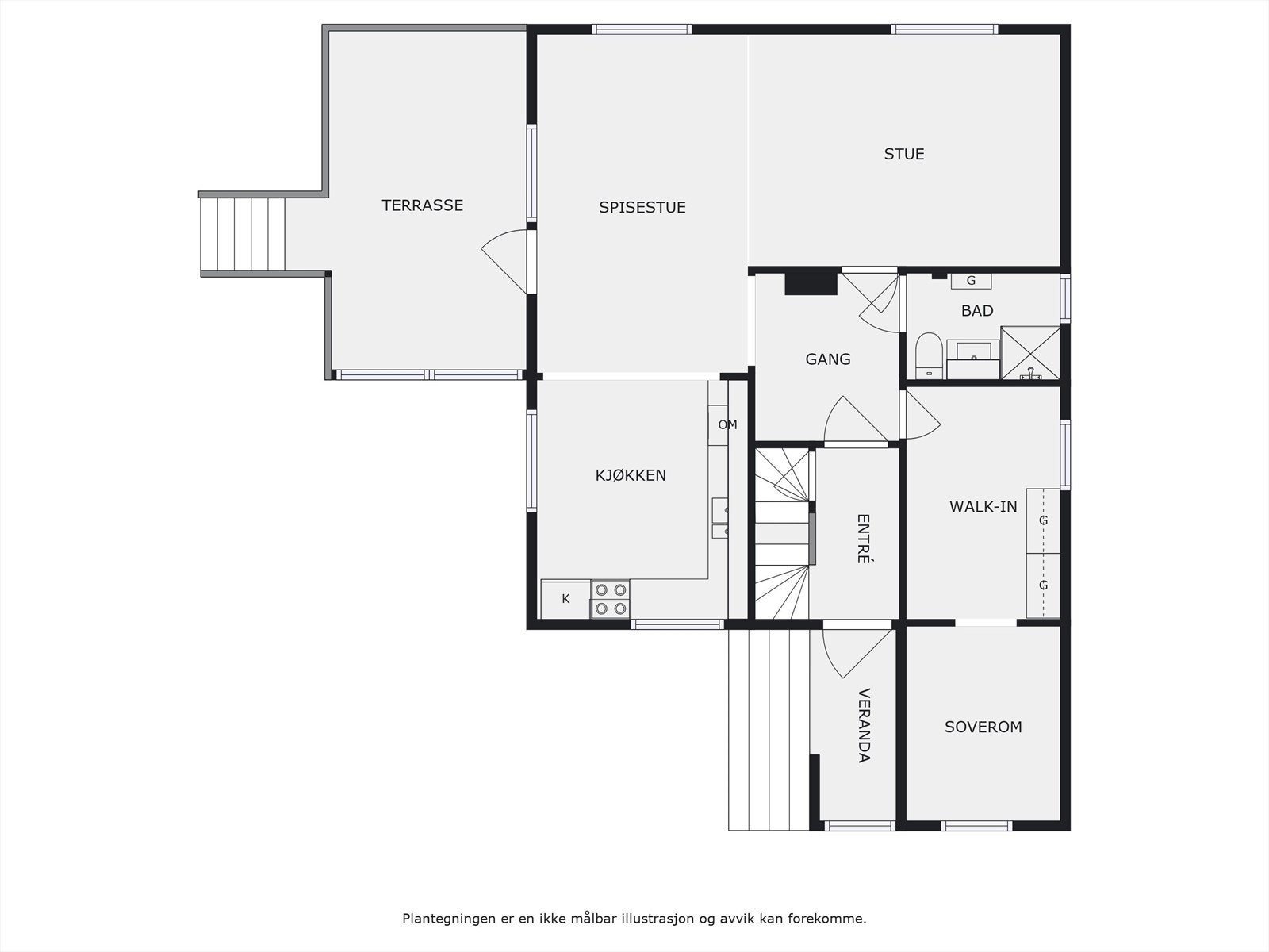 Plantegning 1. etasje. Galleribilde