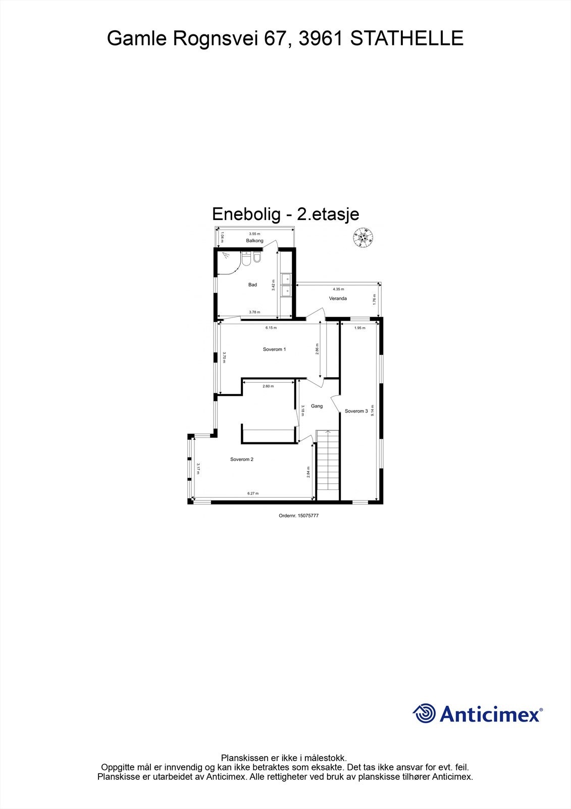 Plantegning - 2. etasje Galleribilde