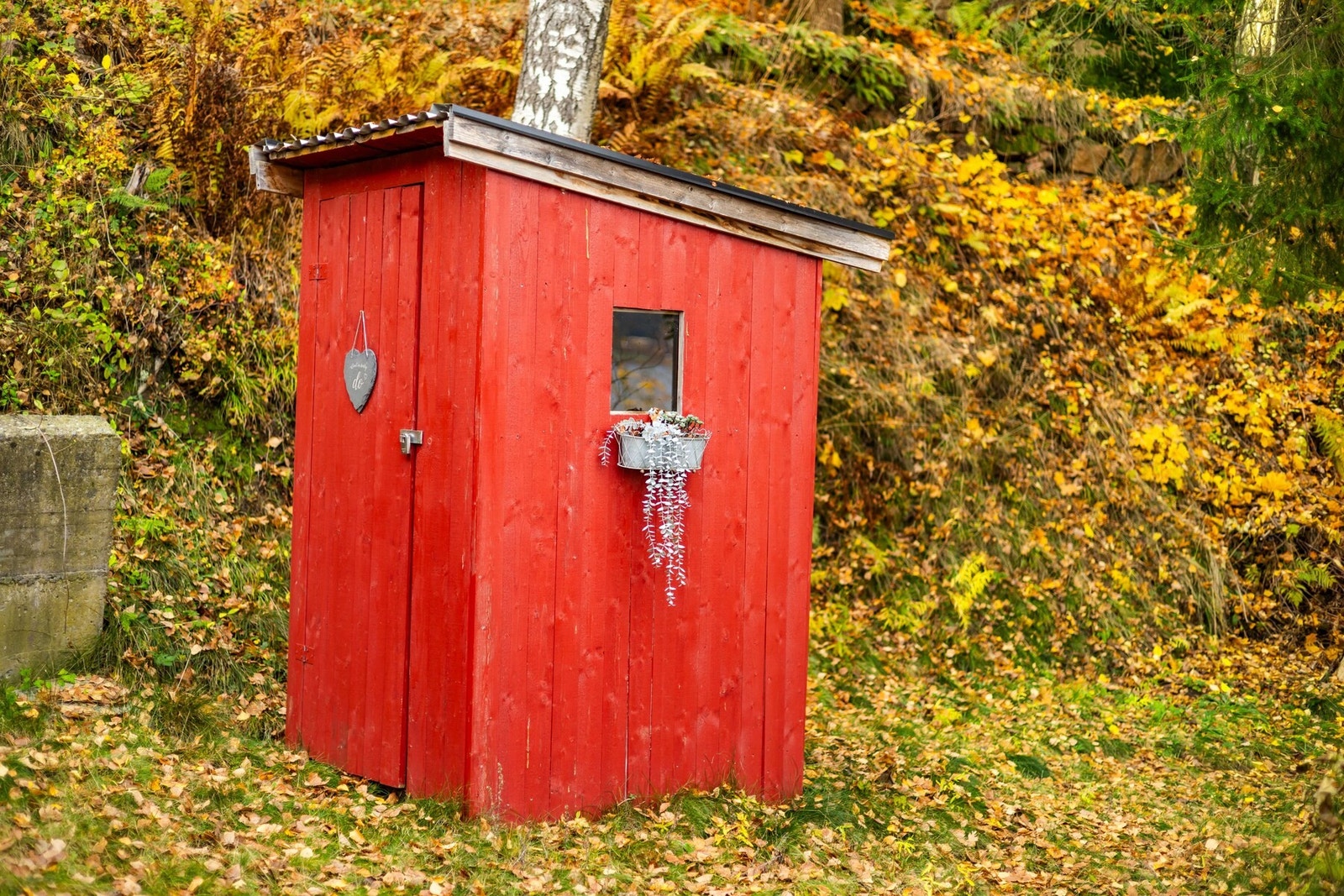 Enkel standard med utedo. Galleribilde