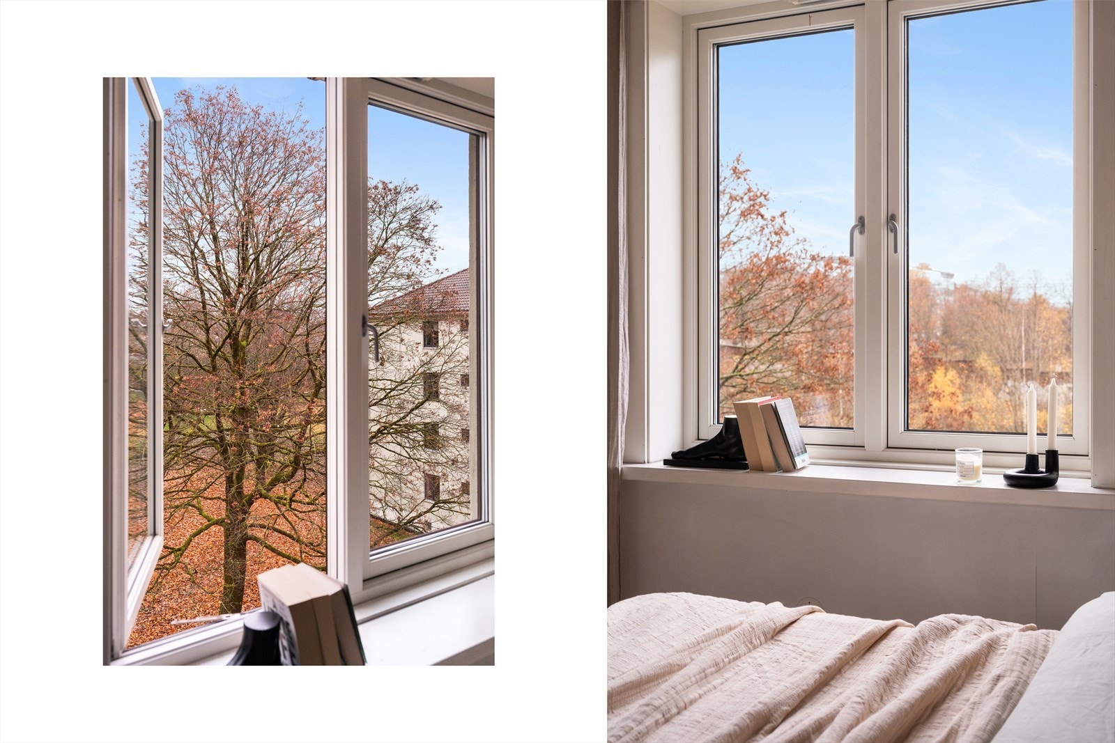 Soverommet har også en hyggelig utsikt over fellesområdene. Galleribilde