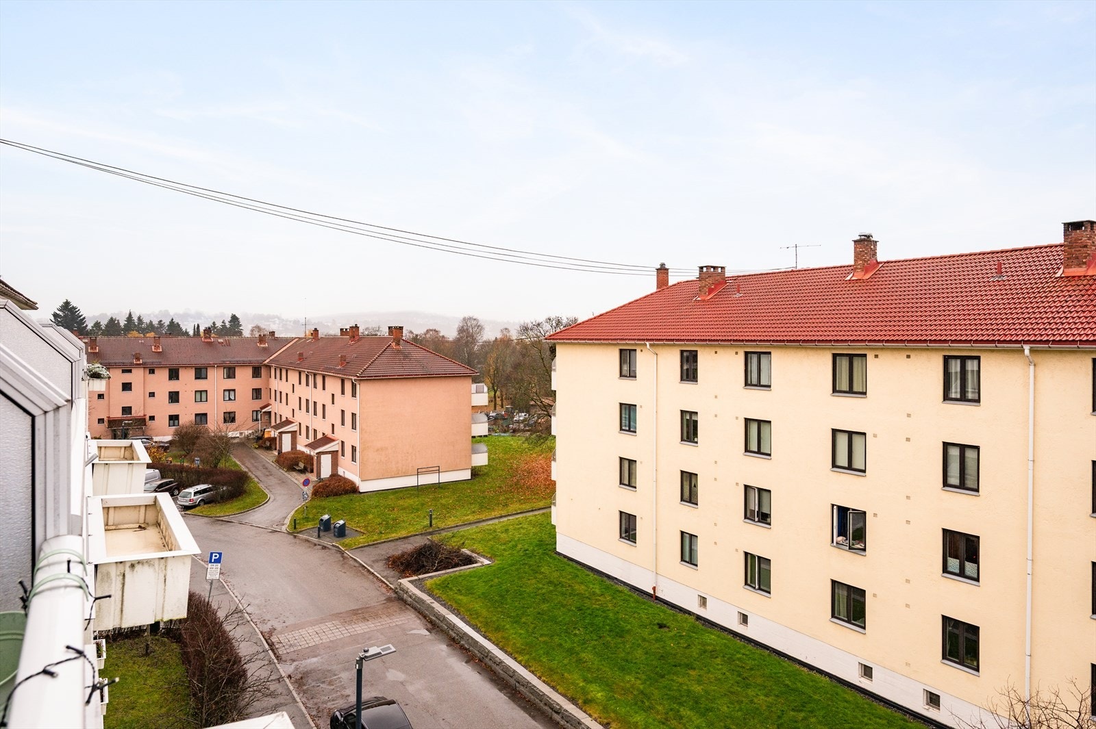 Utsikt fra balkongen. Galleribilde