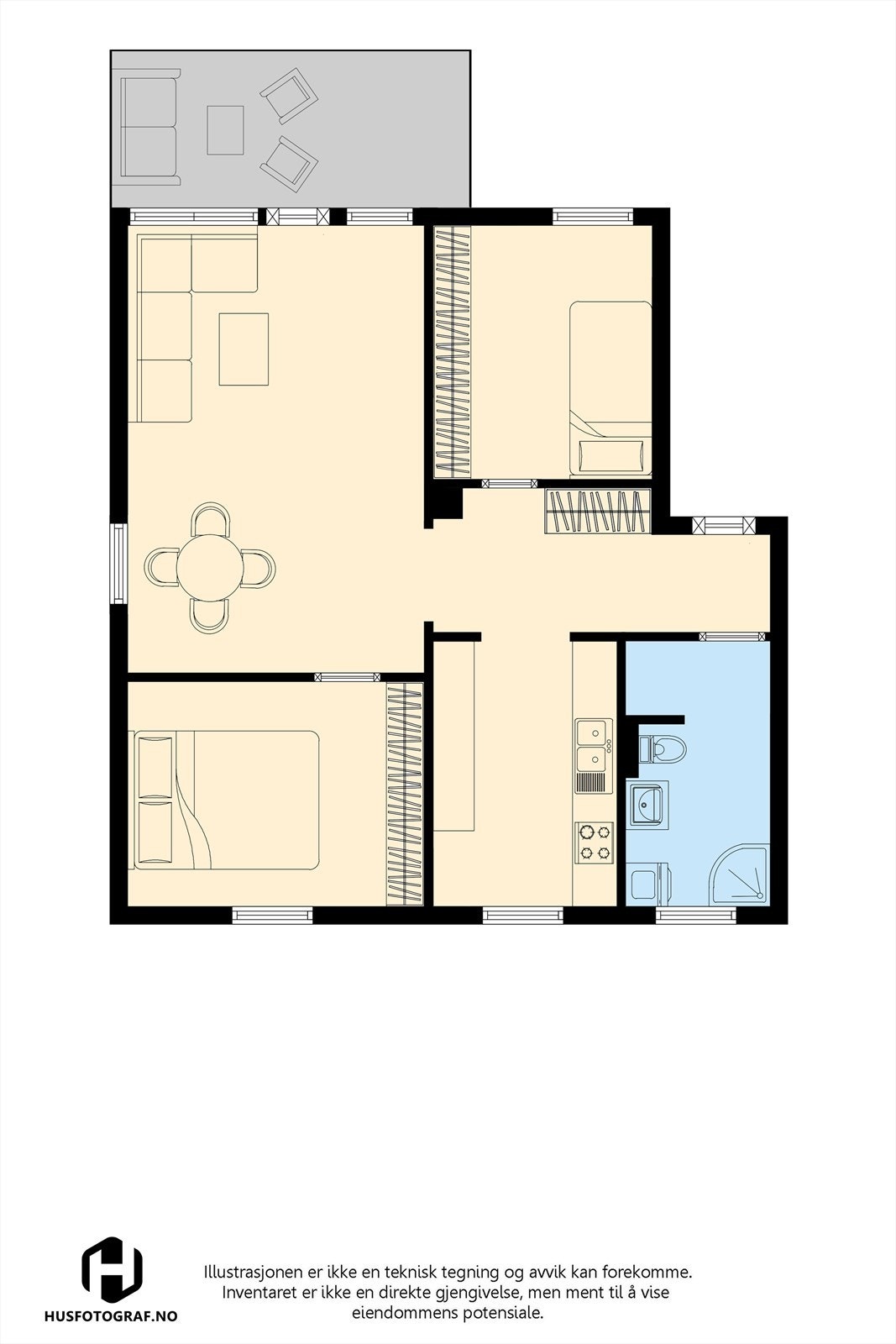 Austadveien 93 - topp- og endeleilighet! Galleribilde