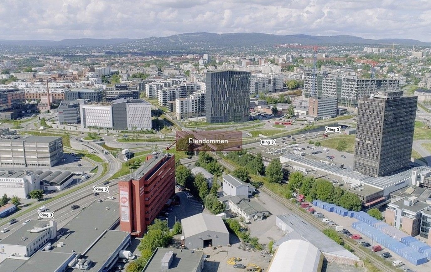 Selma Ellefsens vei 10 - lett synlig fra Ring 3. Galleribilde