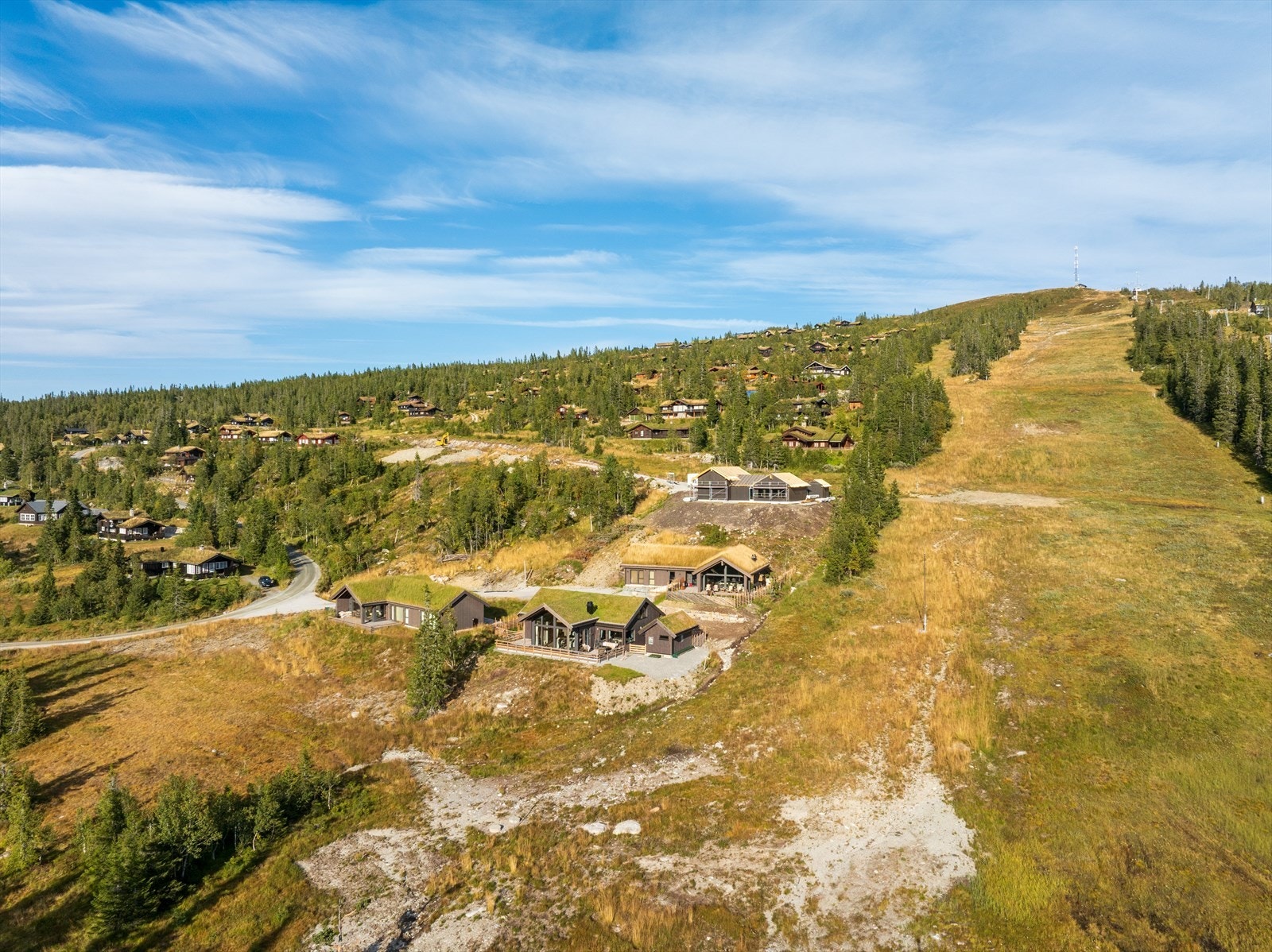 Du har ingen hytter foran deg, så du kan nyte den fantastiske utsikten. Galleribilde