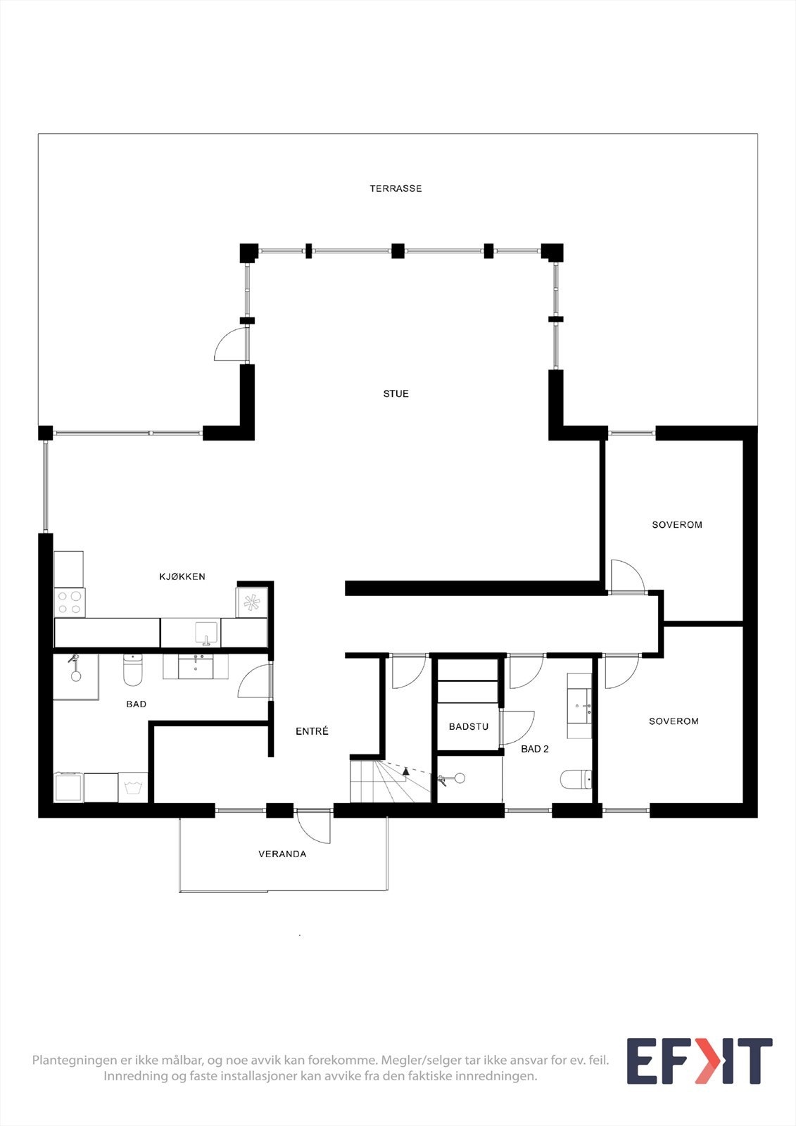 Planskisse 1. etasje Galleribilde