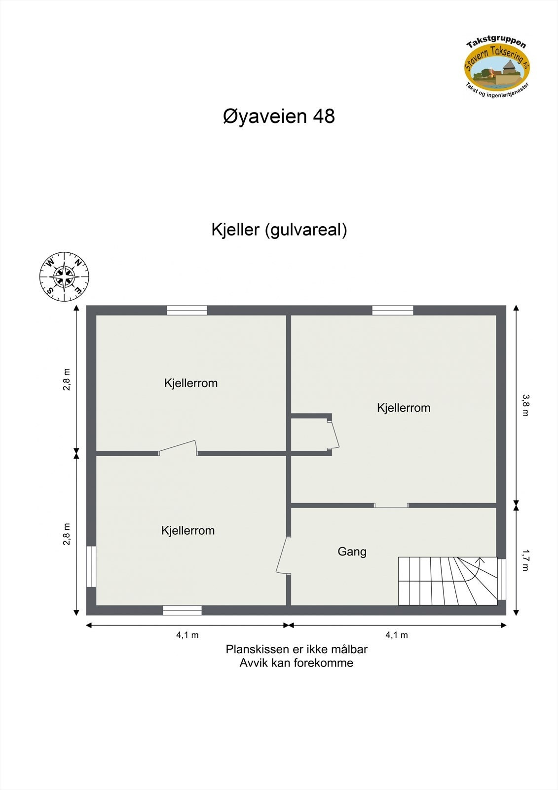 Plantegning kjeller Galleribilde