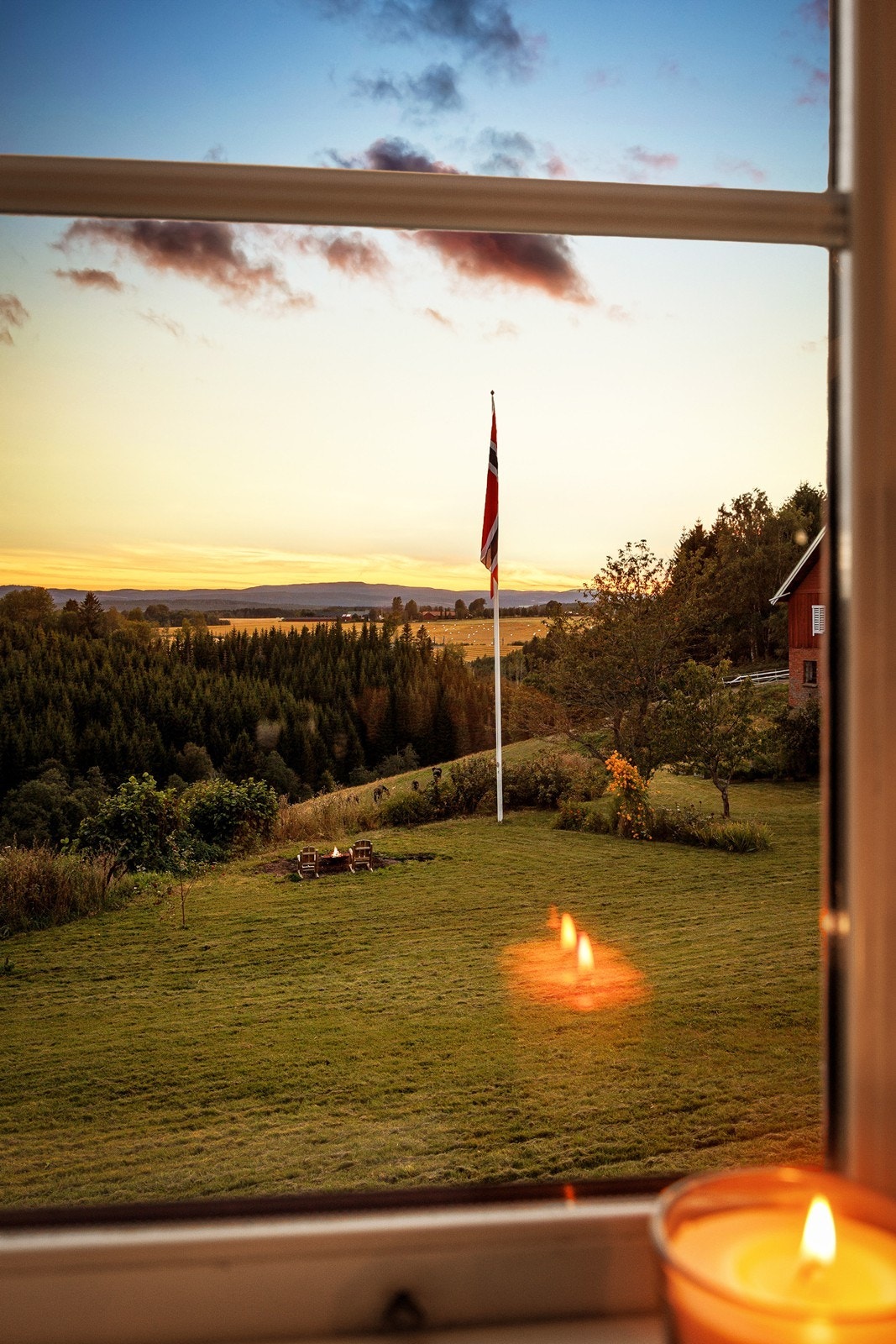 Nydelig utsyn fra soverommet. Galleribilde