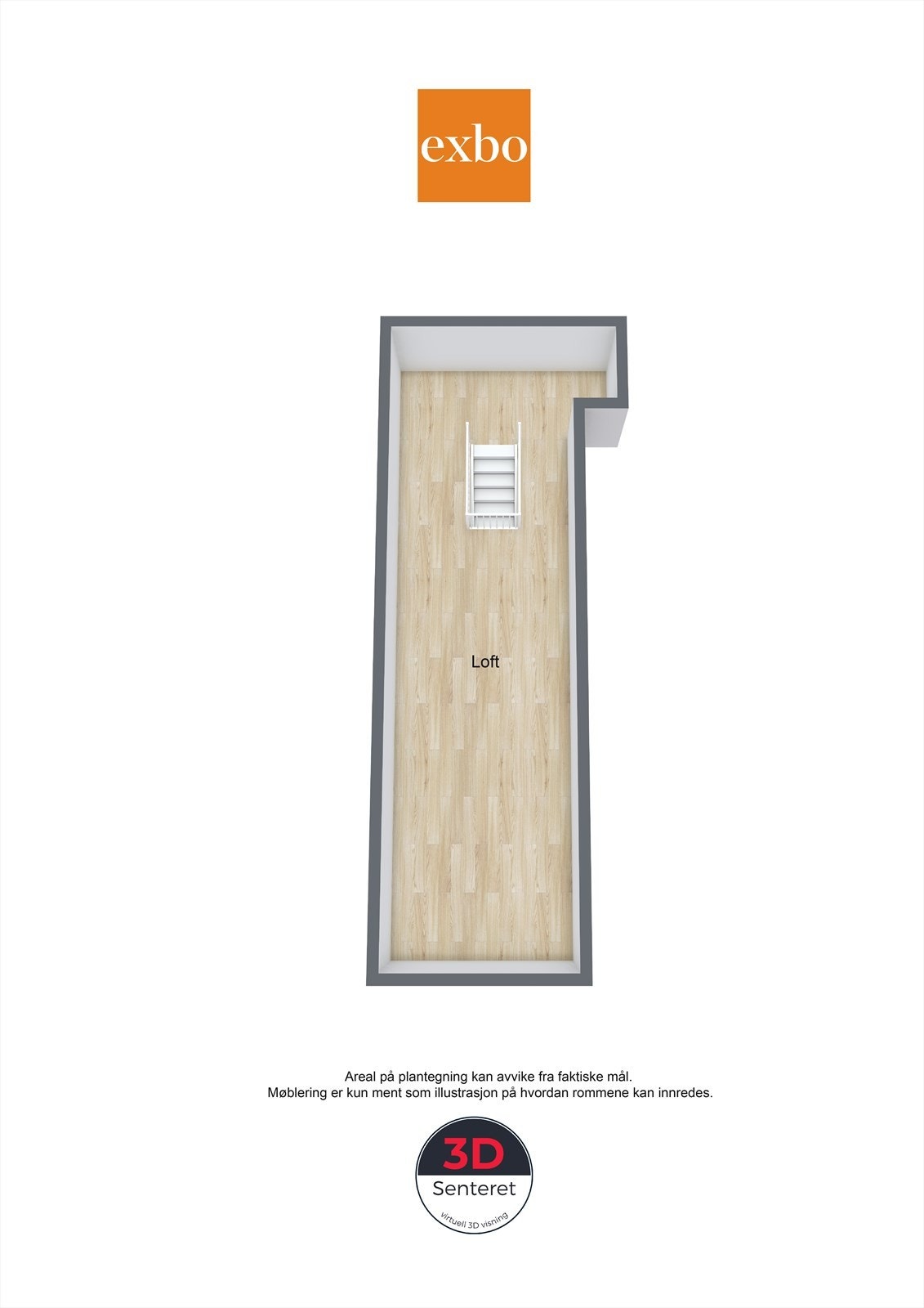 Plantegning loft. Galleribilde