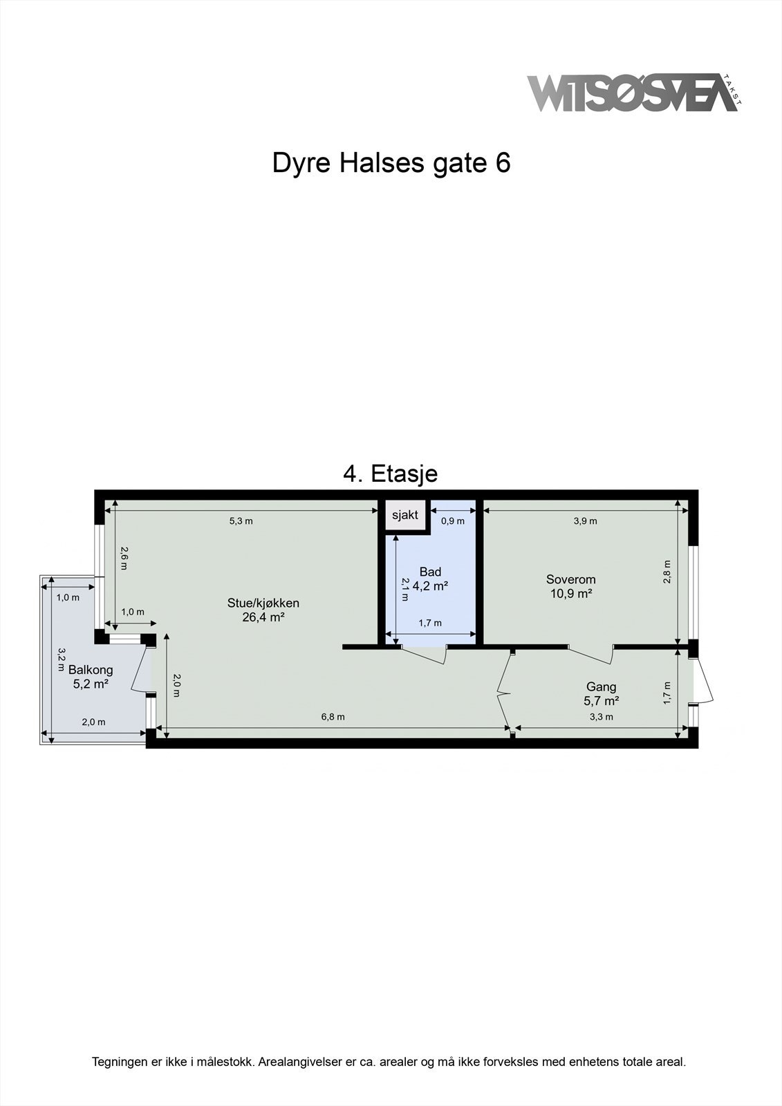 Ta en titt på planskissen og gjør deg kjent med romfordelingen! Galleribilde