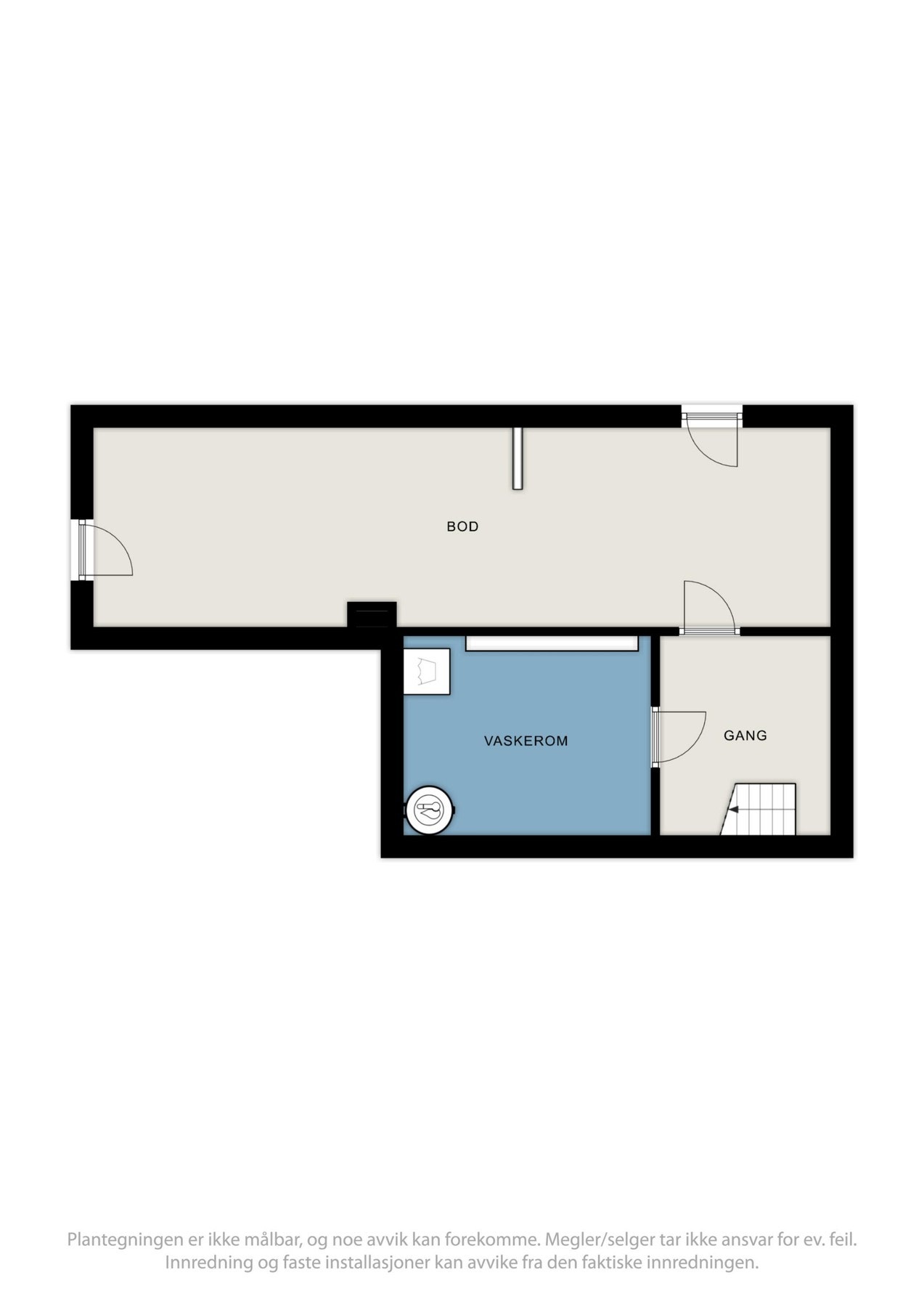 Plantegning av kjelleretasjen. Galleribilde