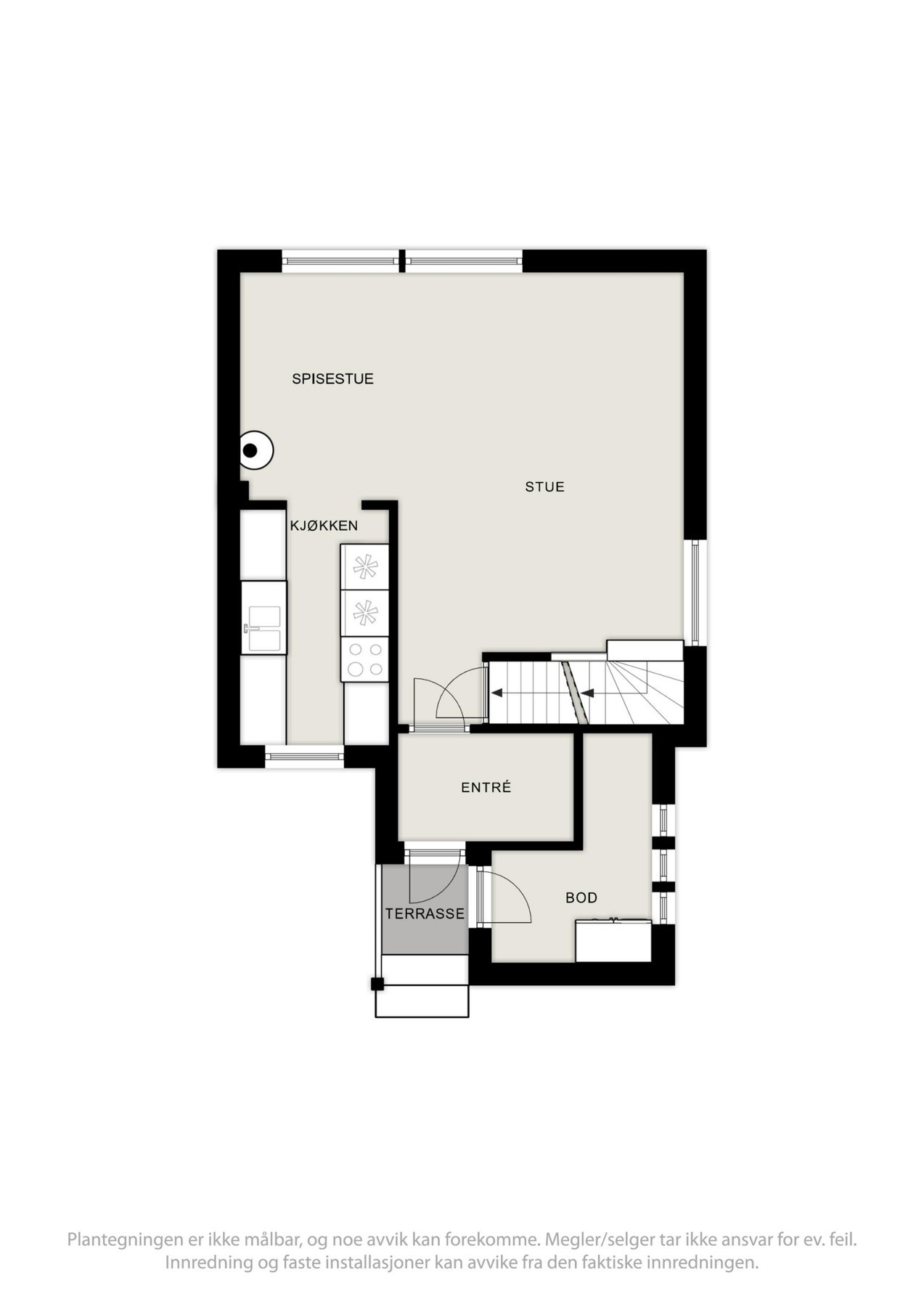 Plantegning av hovedetasjen. Galleribilde