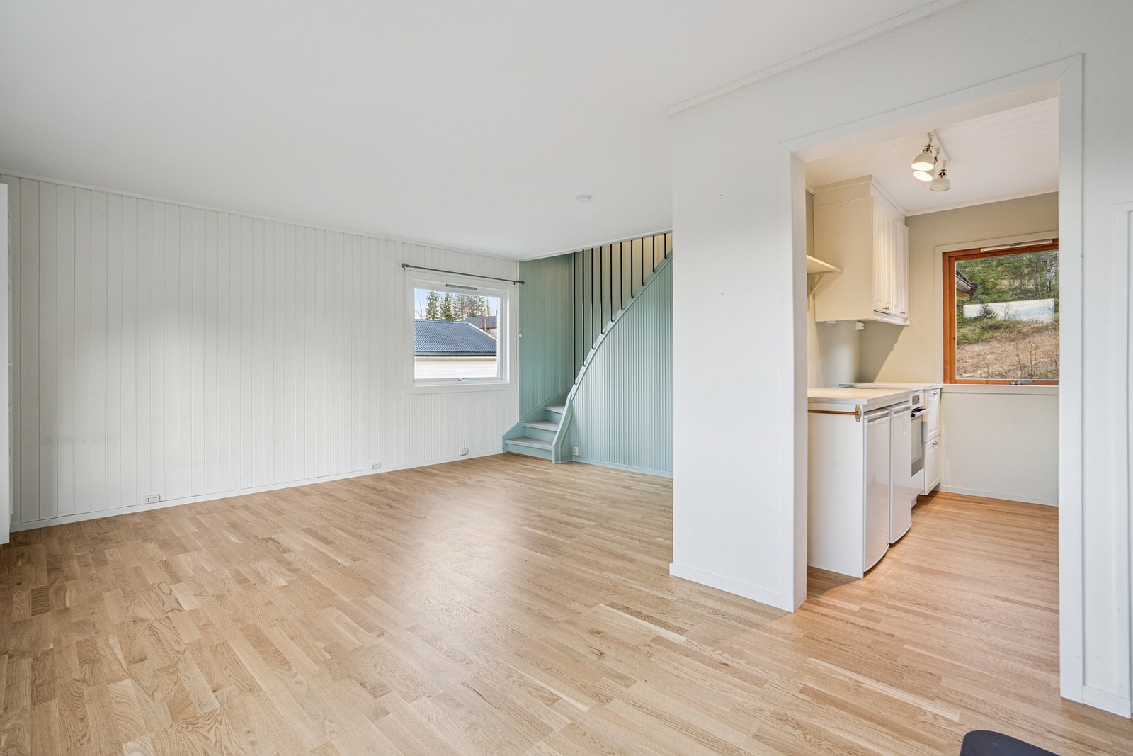 Det er malt alle overflater i alle rom. Galleribilde