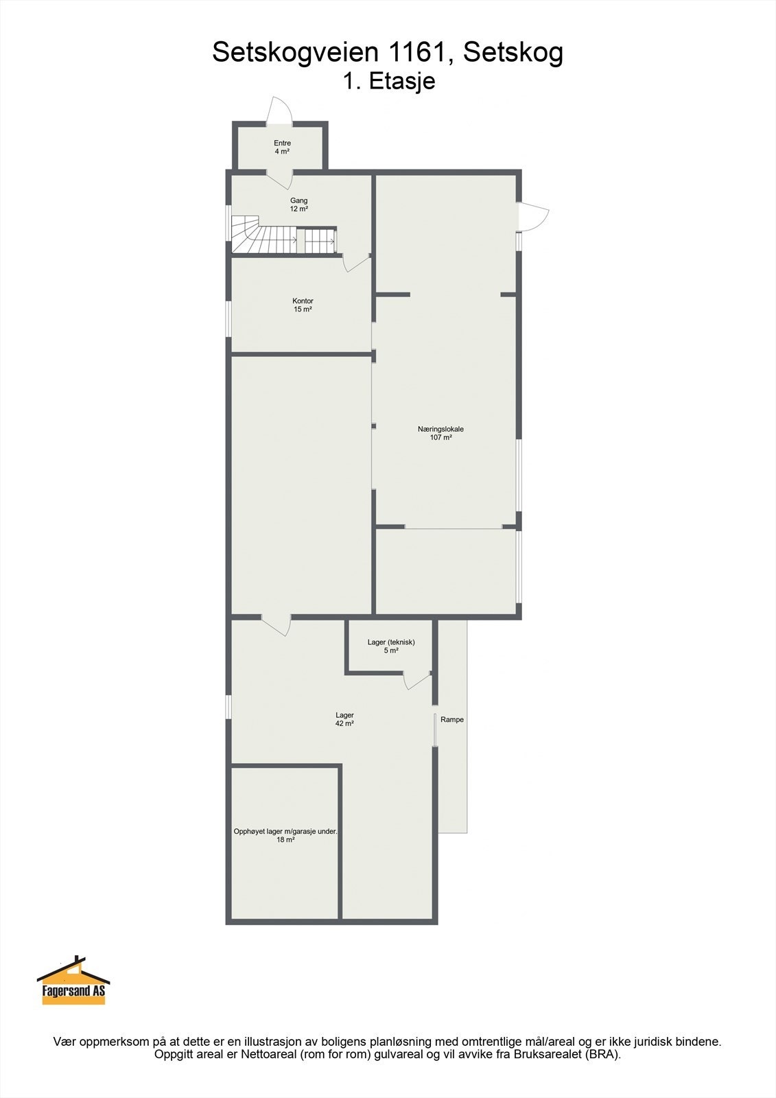 Plantegning 1. Etasje. Galleribilde