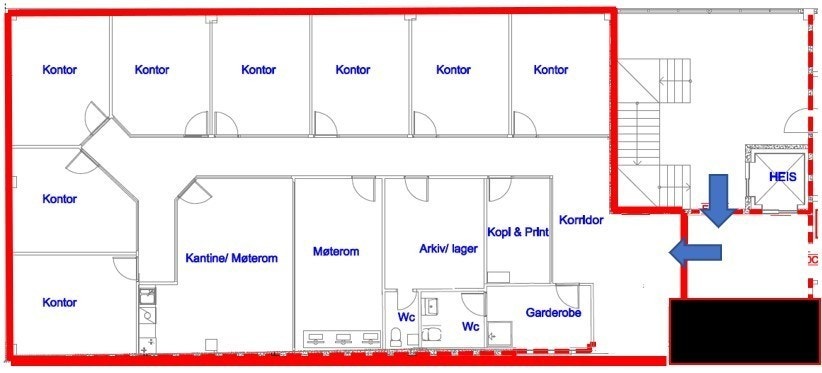 Plantegning Galleribilde