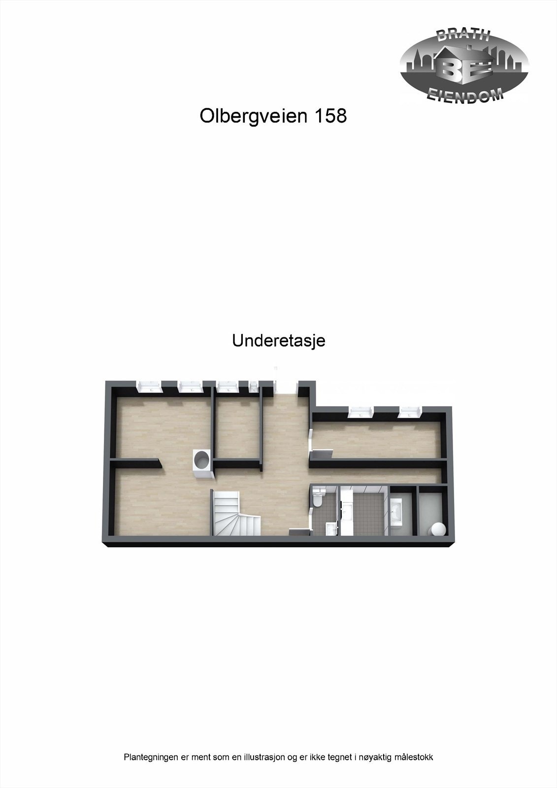 Plantegning underetasje Galleribilde