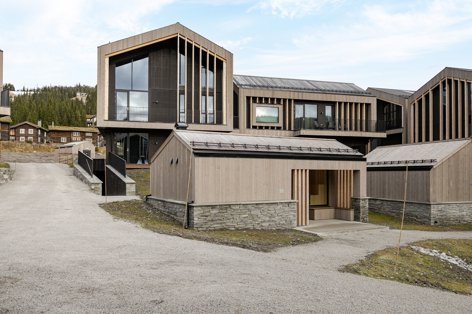 Flott felles sauna på tunet Galleribilde