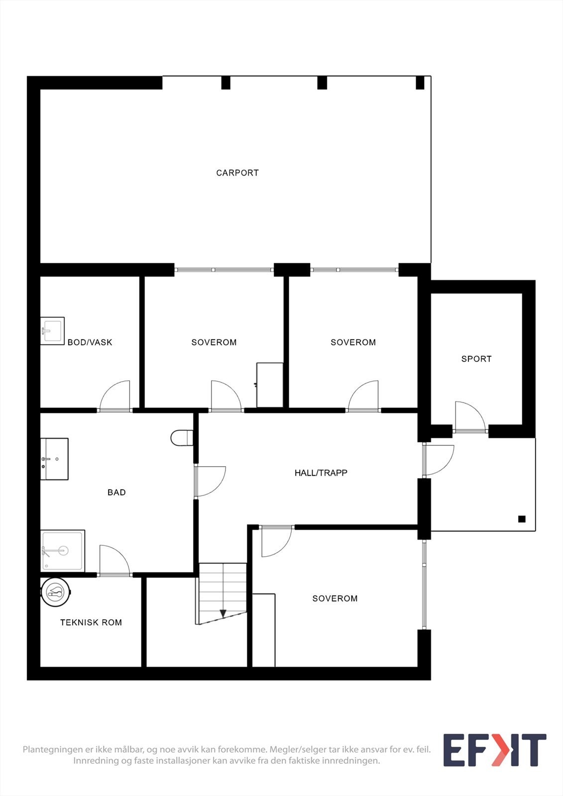 Plantegning u-etg Galleribilde