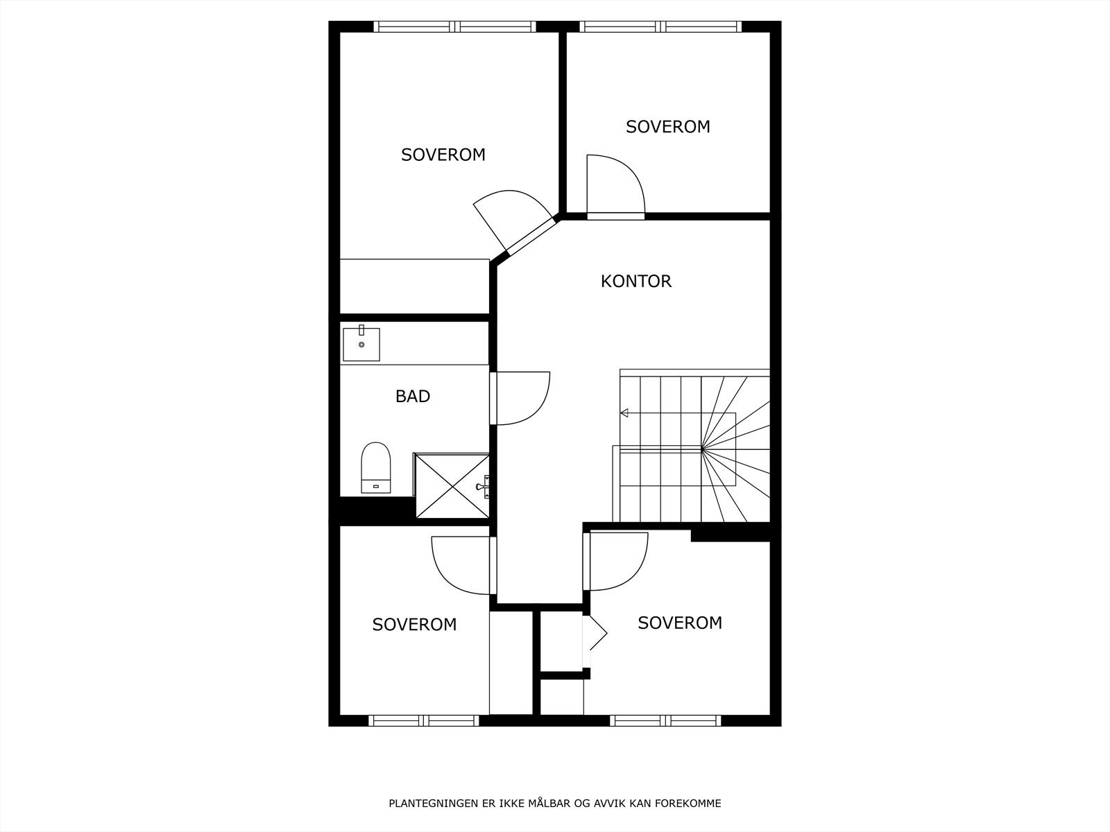 Planskisse oppe. Galleribilde