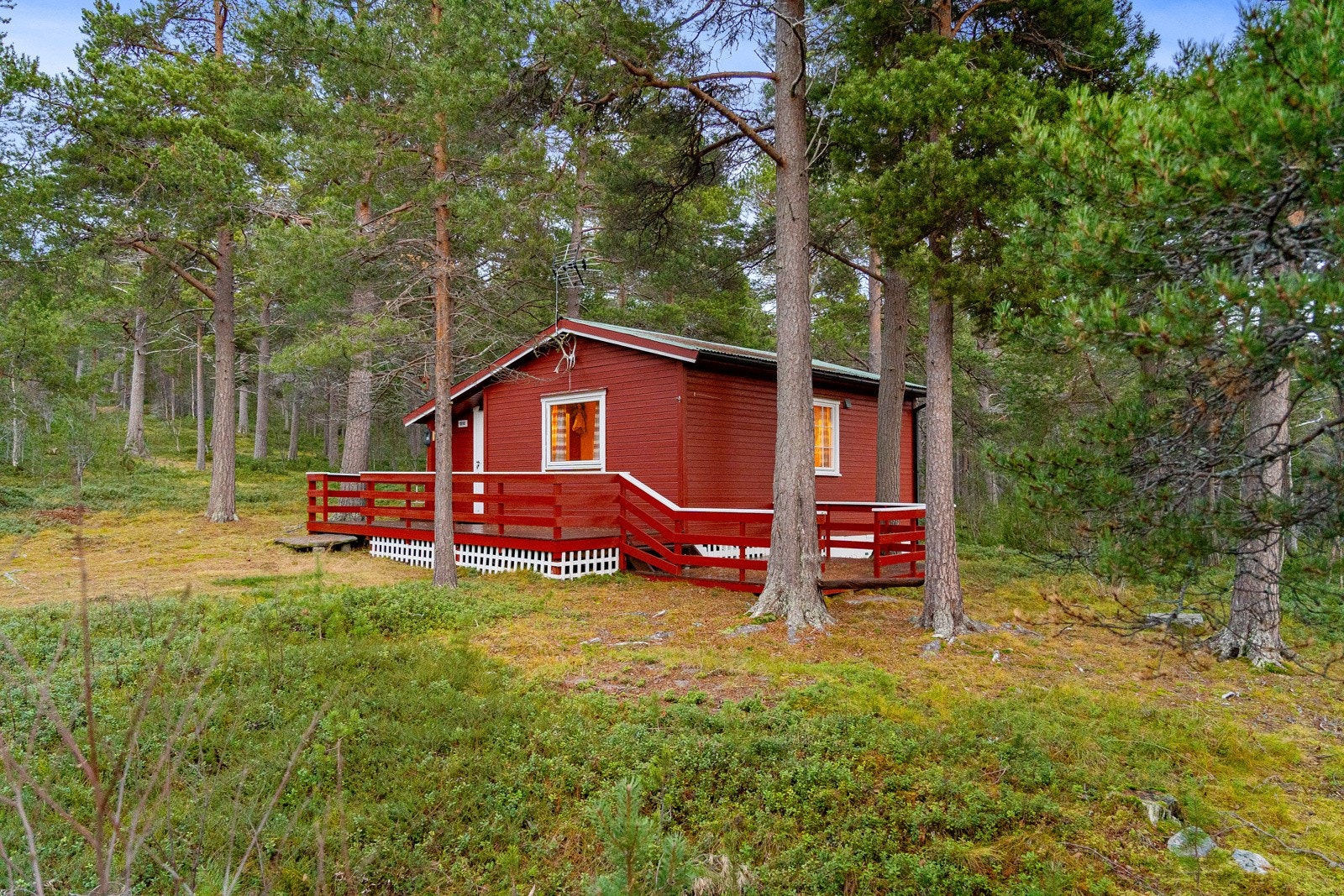 Sjarmerende hytte i flotte omgivelser.