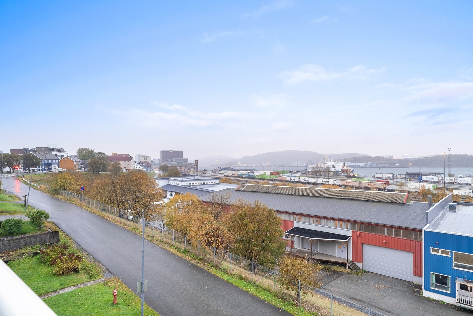 Utsikt fra leiligheten. Galleribilde