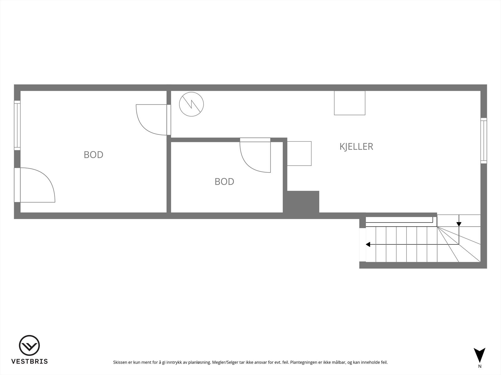 Plantegning kjeller Galleribilde