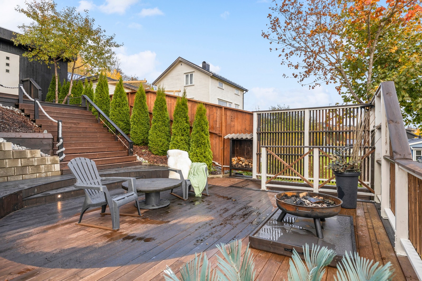 Gjennomført utførelse på uteområdet Galleribilde