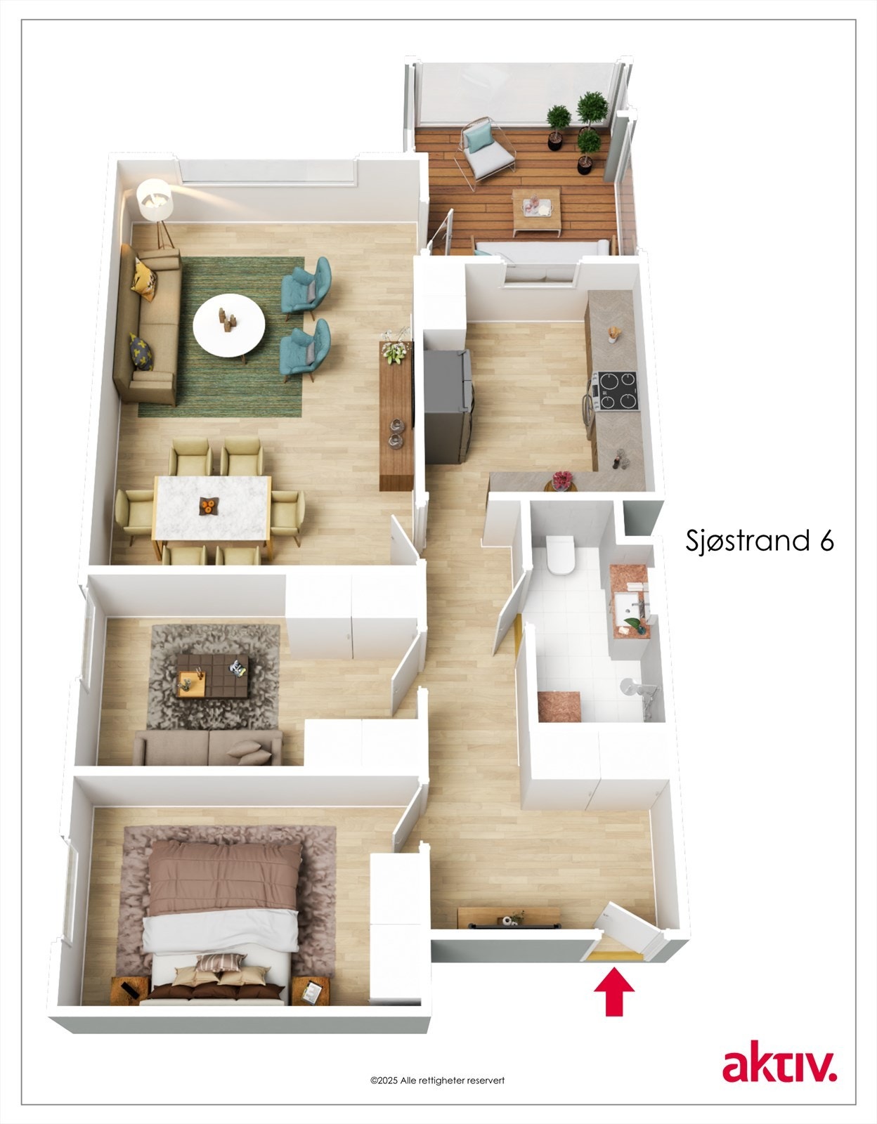 Plantegning 4. etasje Galleribilde