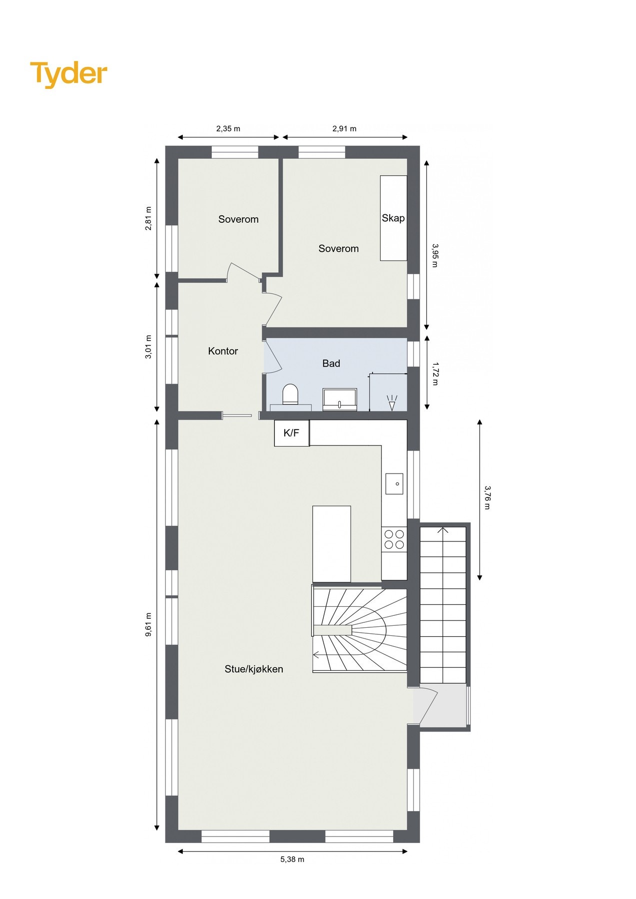 Plantegning 2. etasje. Galleribilde