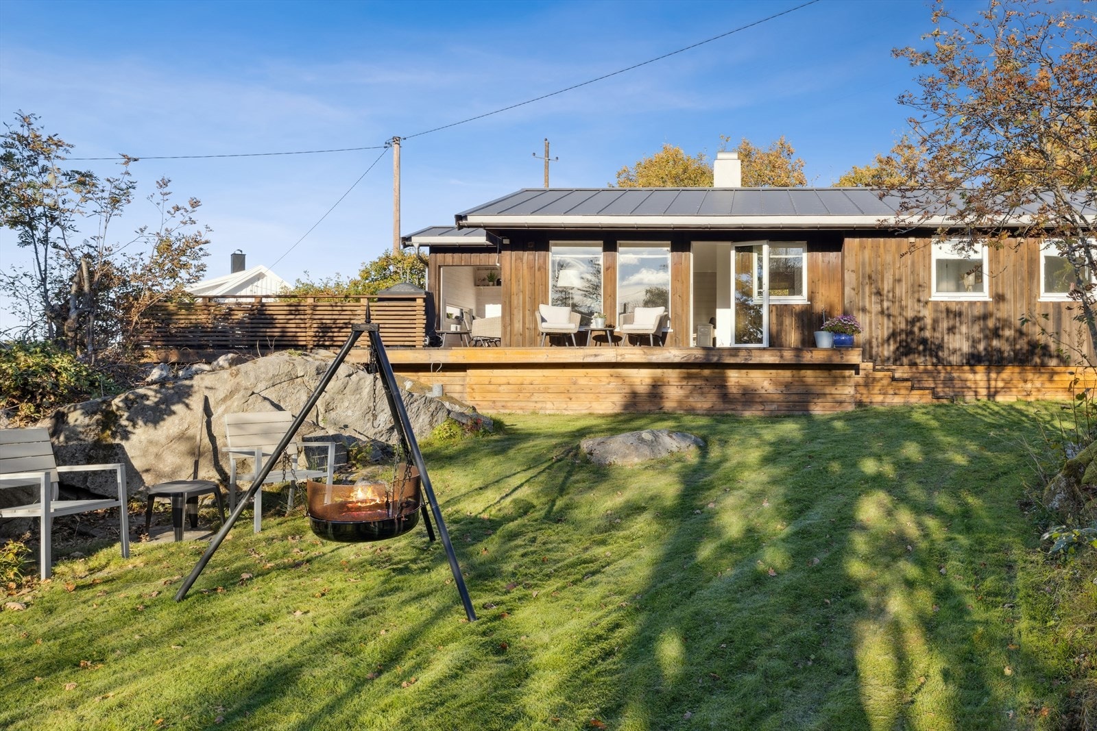Terrasse og fasade Galleribilde