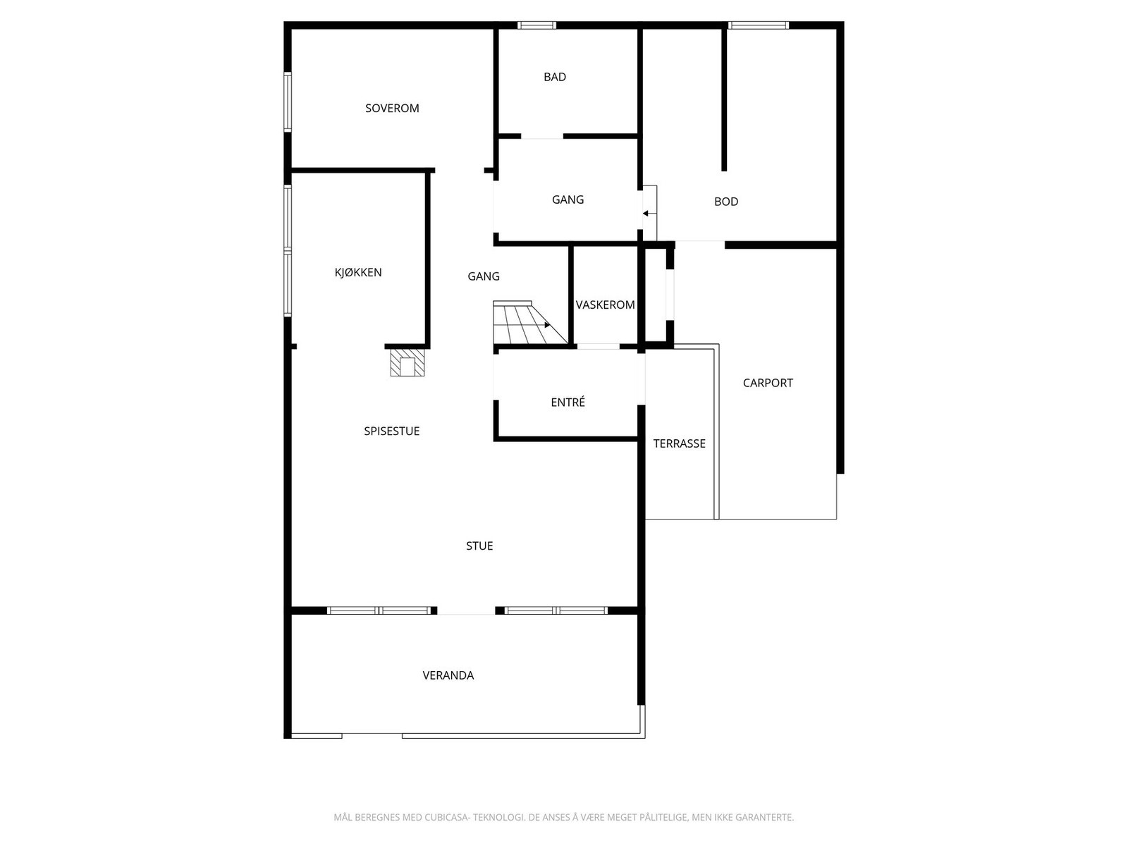 Plantegning 1.etasje. Galleribilde