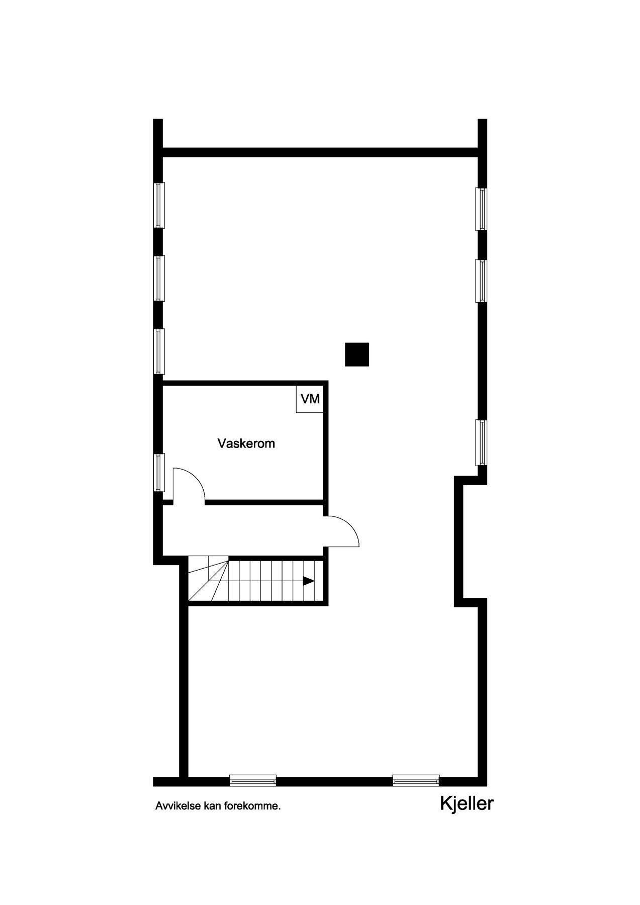 Plantegning kjeller Galleribilde
