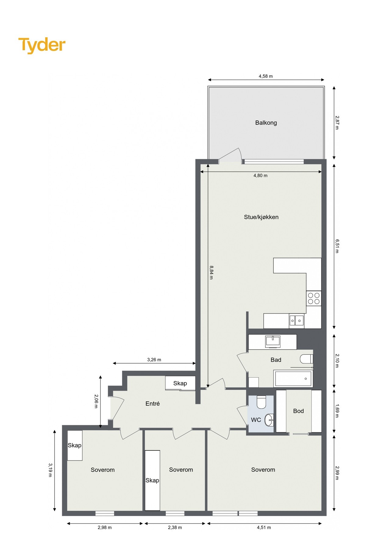 Plantegning Galleribilde