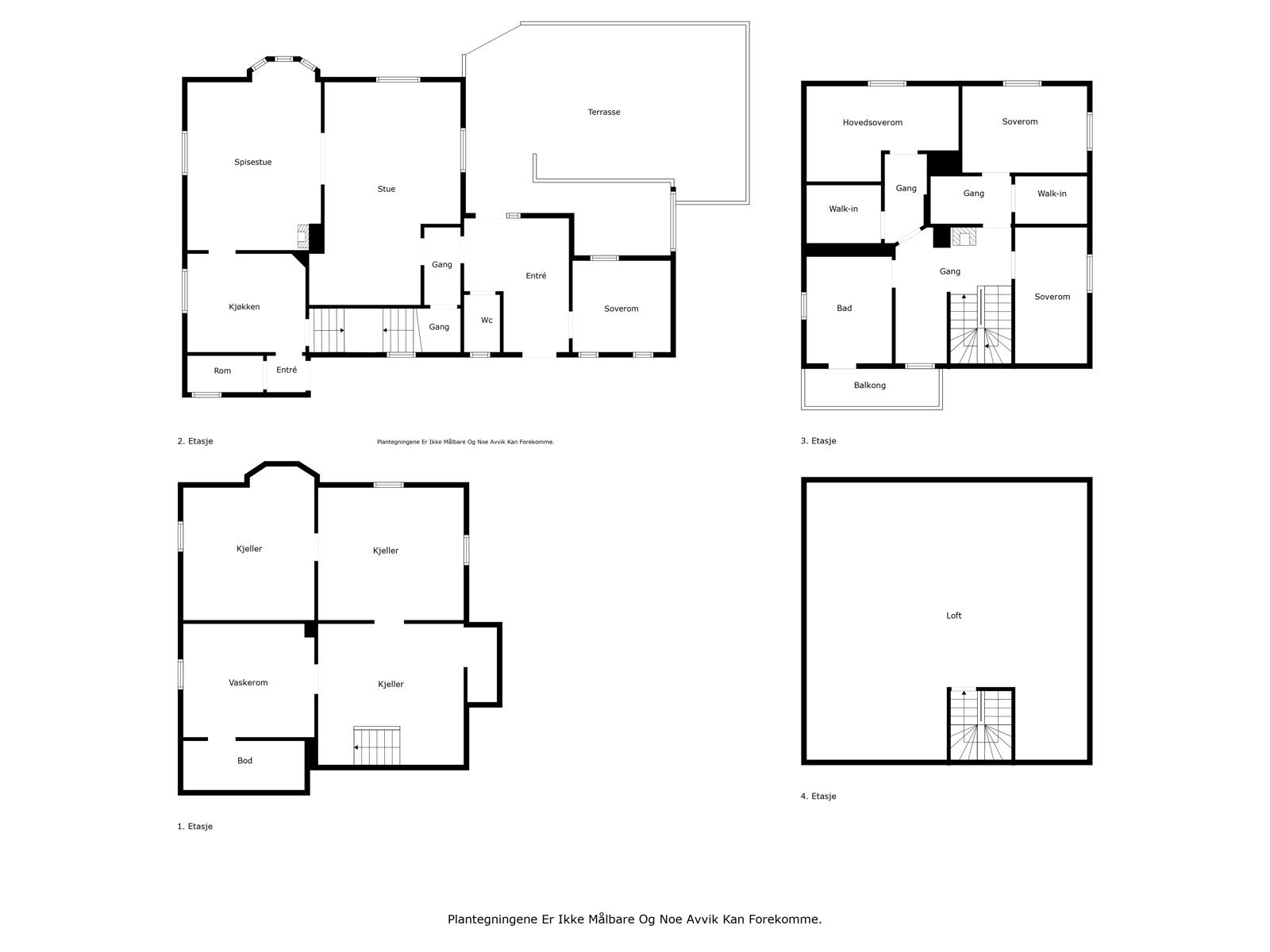 Plantegninger - Alle rom Galleribilde