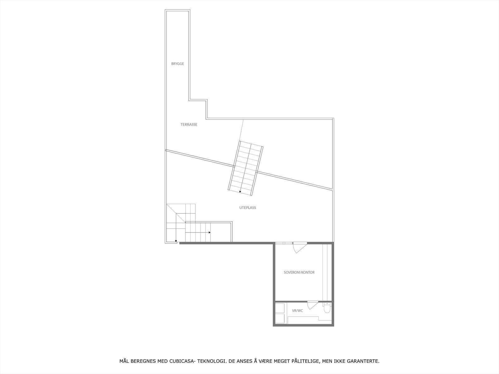Plantegning kjeller/underetasje. Galleribilde