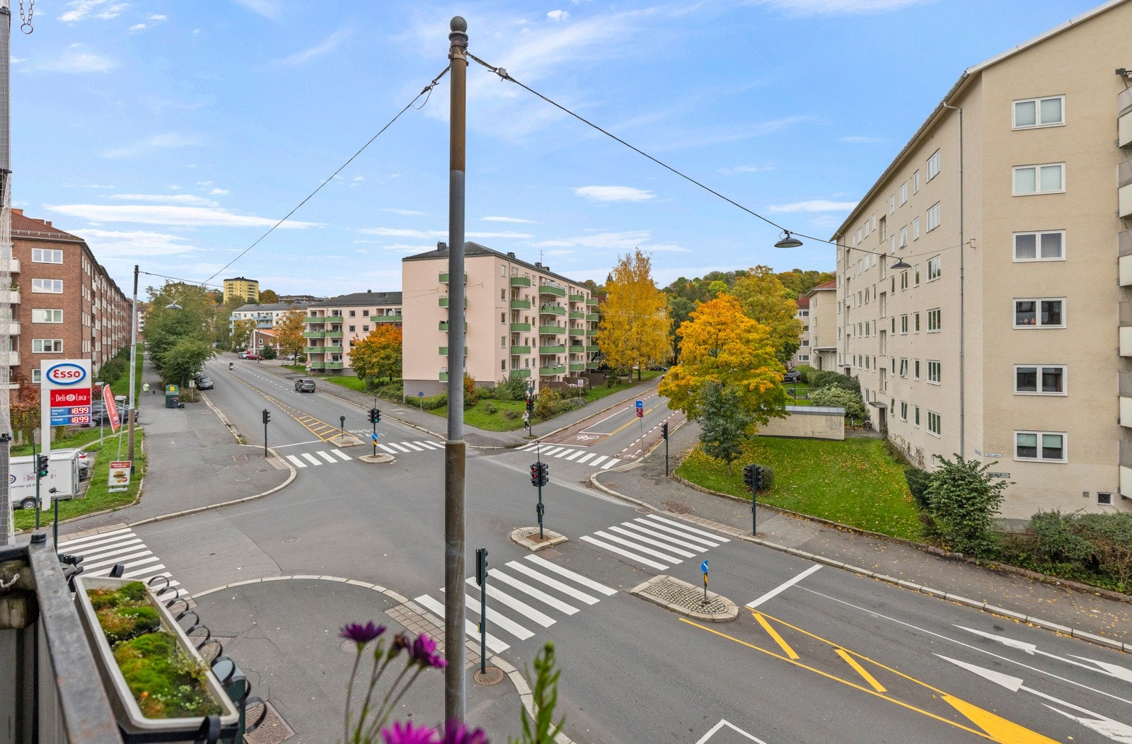 Utsikt fra balkong. Galleribilde