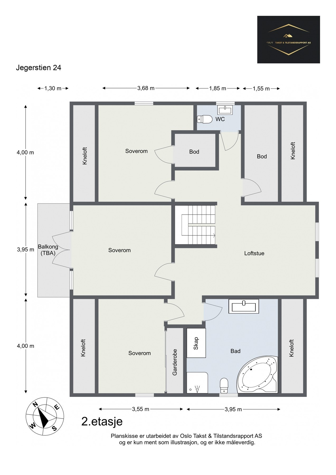 Plantegning 2. etasje. Galleribilde