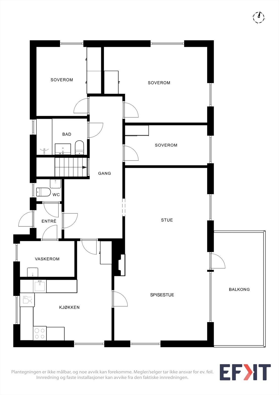Plantegning 1. etasje. Galleribilde