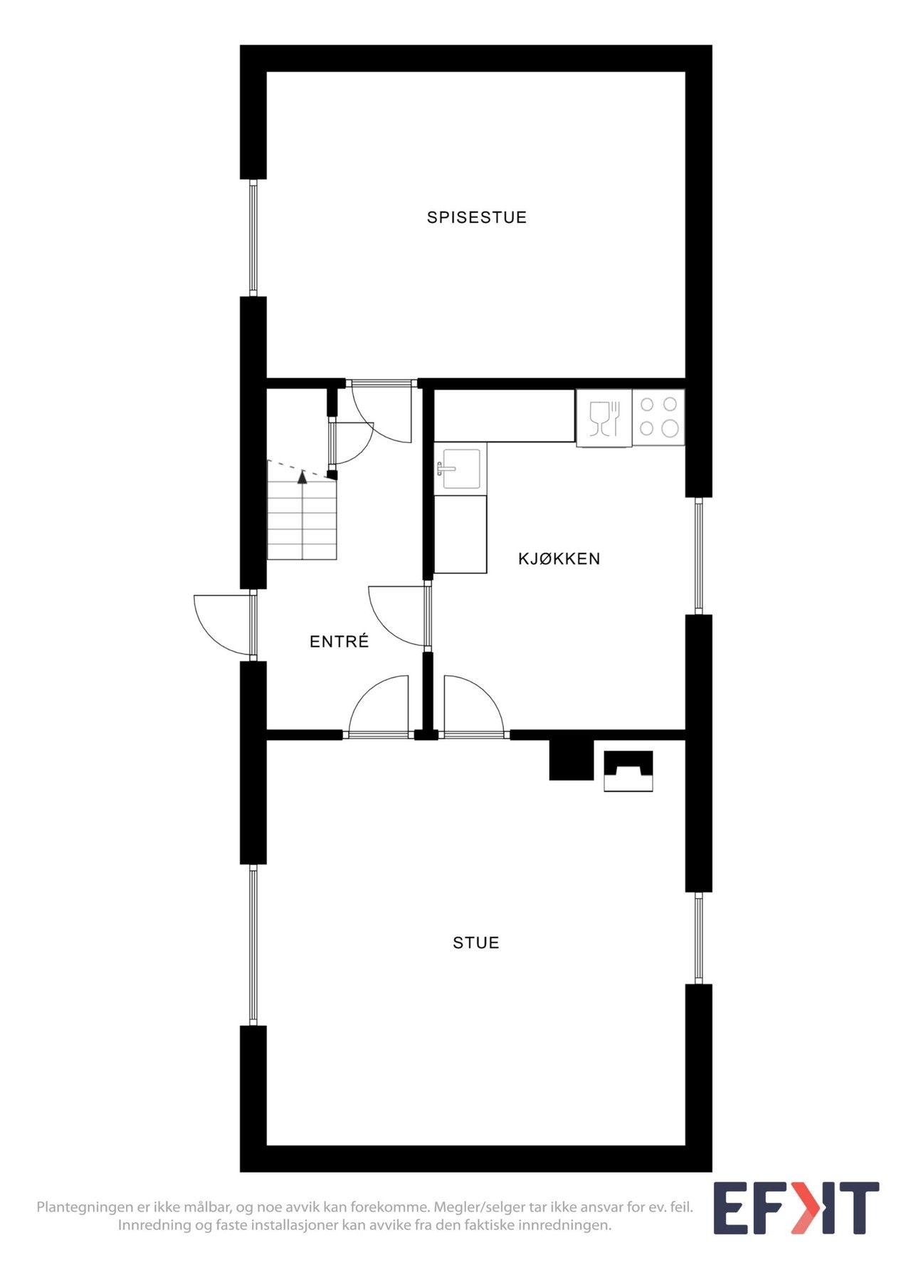 Plantegning hovedetasje Galleribilde